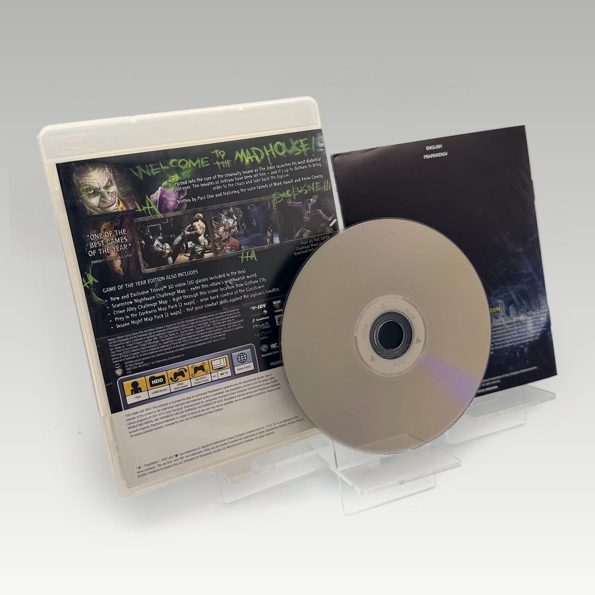 Batman: Arkham Asylum Game of the Year Edition • CIB (Region 2, Game of the Year Edition) - Image 2