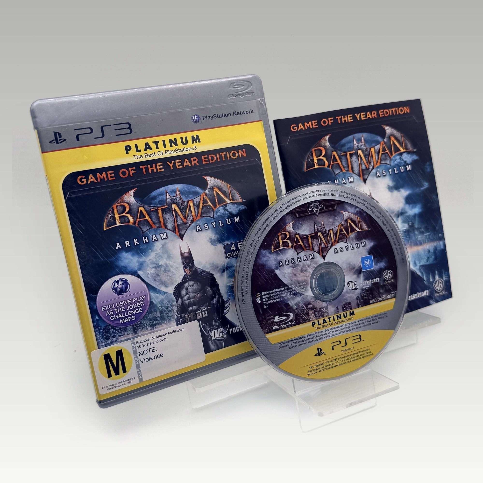 Batman: Arkham Asylum (Platinum) Game of the Year Edition • CIB (Region 4, Game of the Year Edition) - Image 1