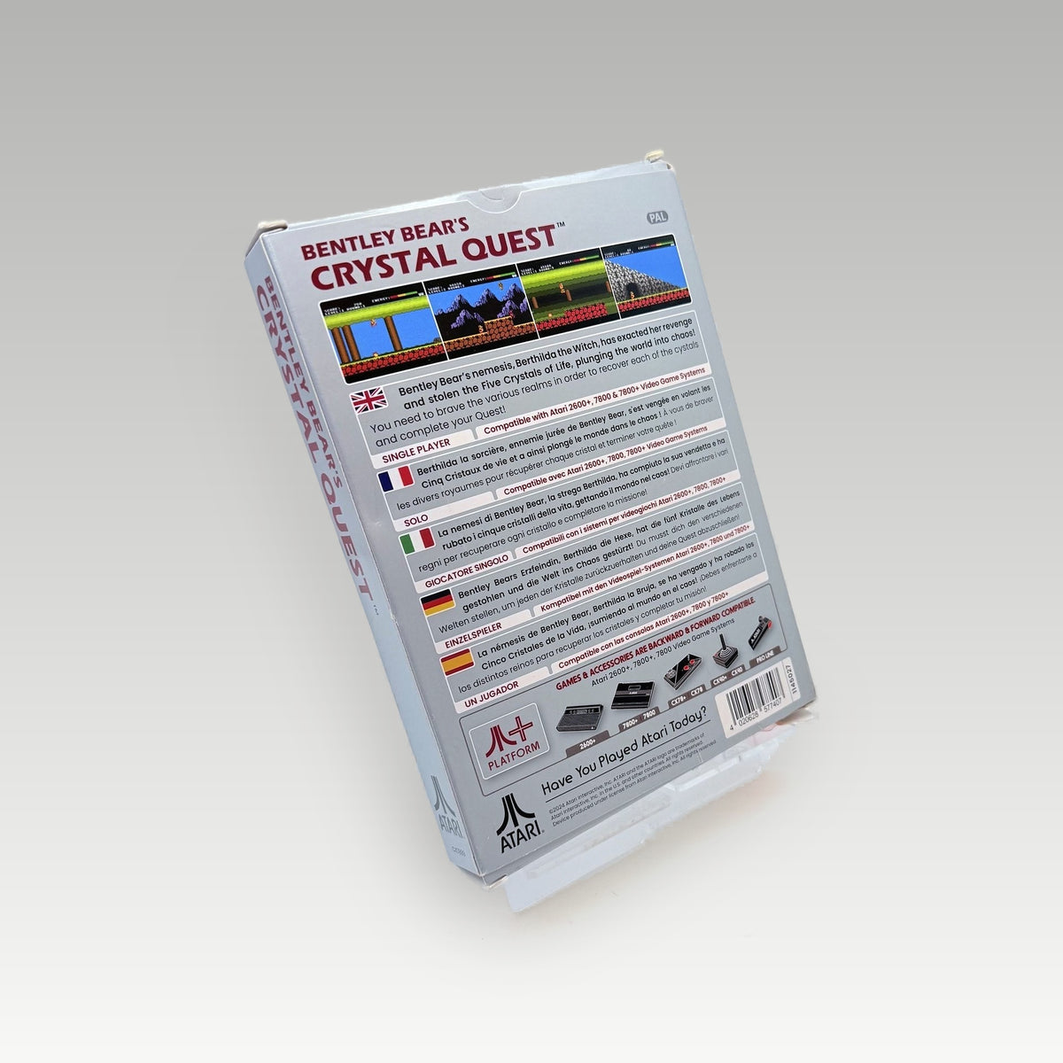 Bentley Bear’s Crystal Quest • CIB (PAL) - Back Cover | Yappa NZ