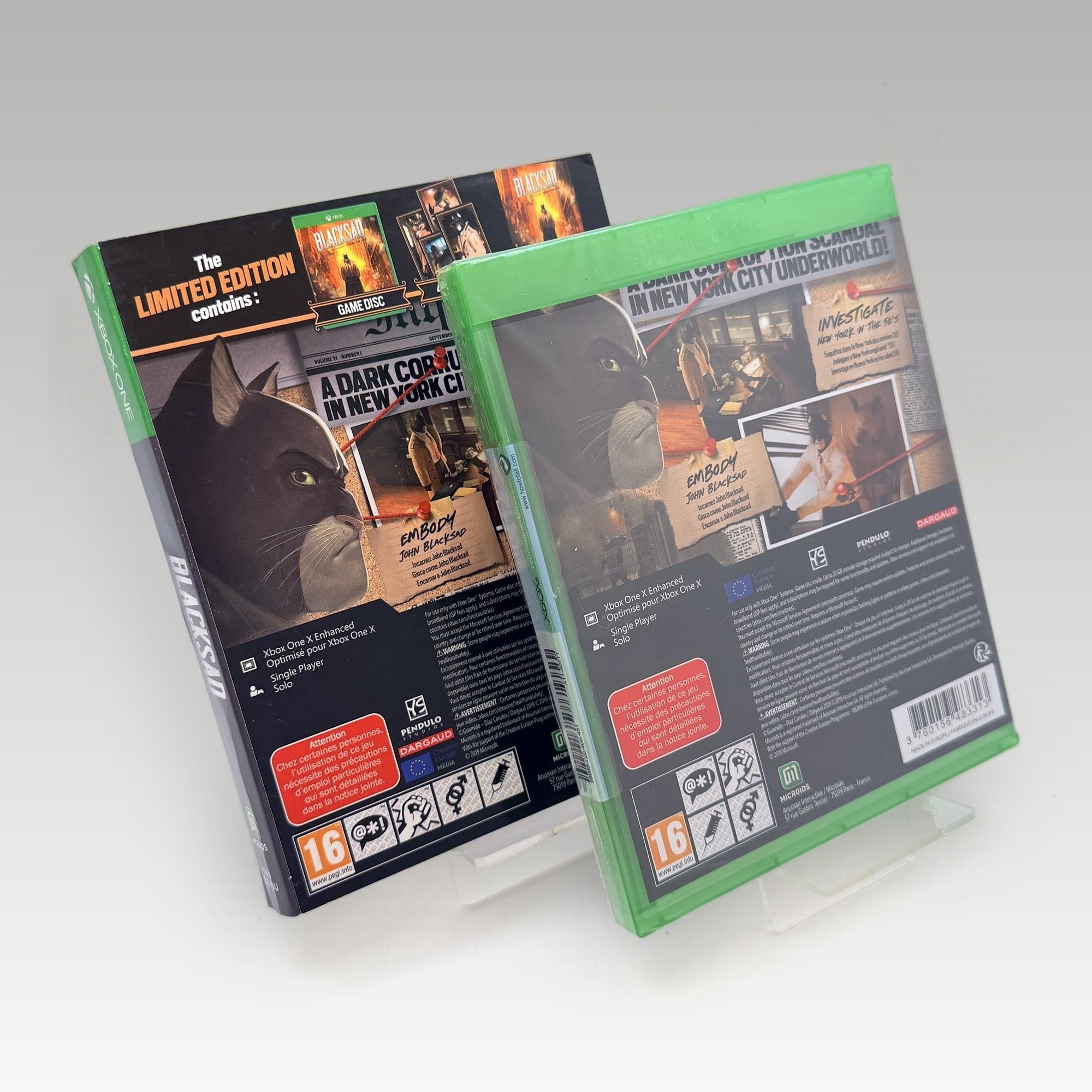 Blacksad: Under the Skin Limited Edition • CIB • New / Sealed (Region 4, Limited Edition) - Image 2