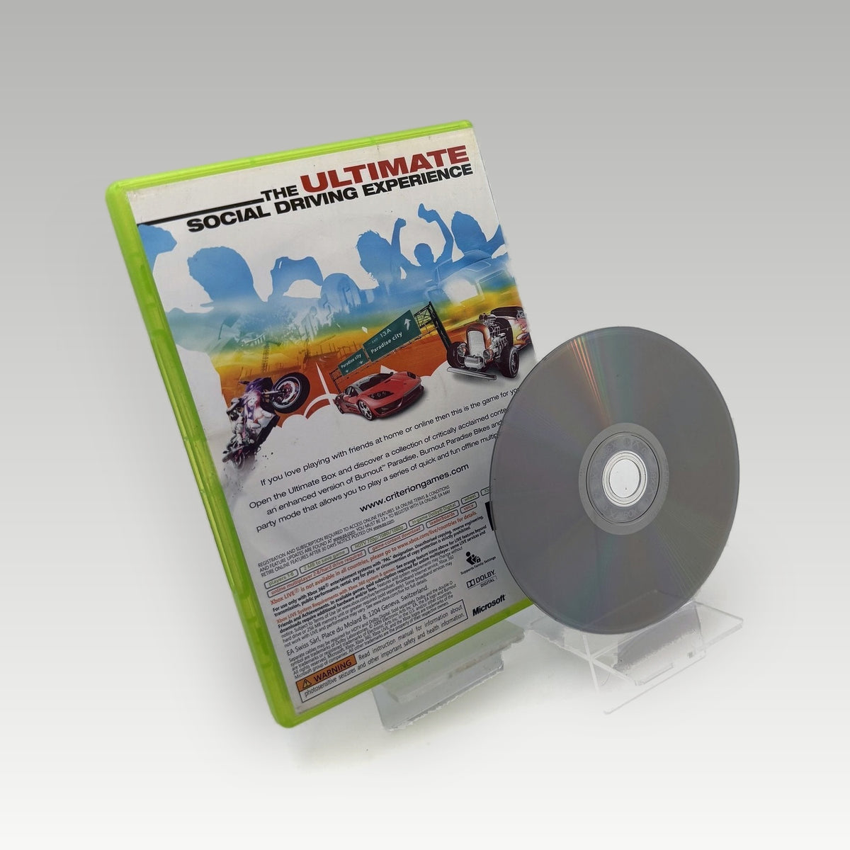 Burnout Paradise: The Ultimate Box • No Manual (PAL) - Back Cover | Yappa NZ