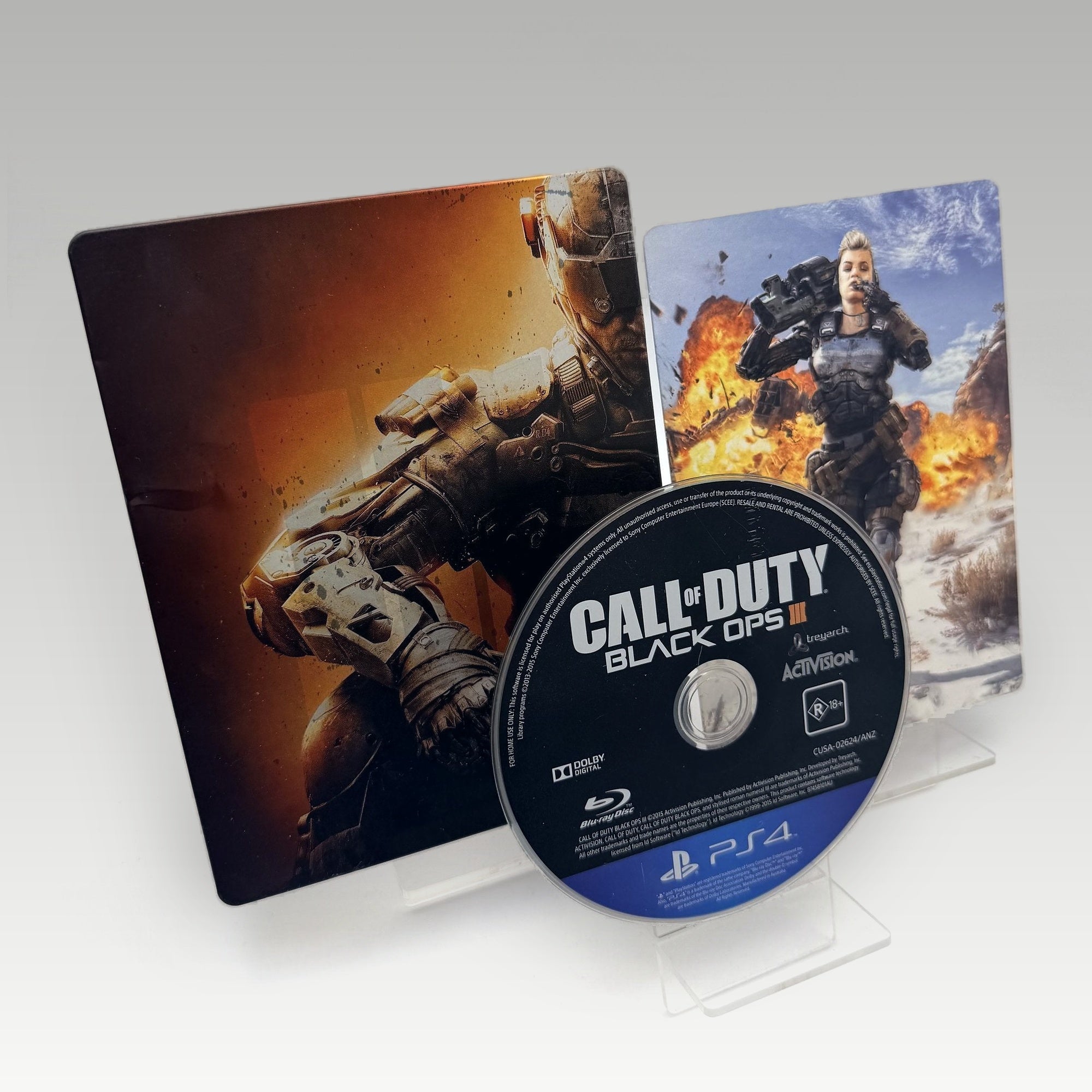 Call of Duty: Black Ops III (Case Dent) Hardened Steelbook Edition Hardened Steelbook Edition • CIB (Region 4, Hardened Steelbook Edition) - Image 1