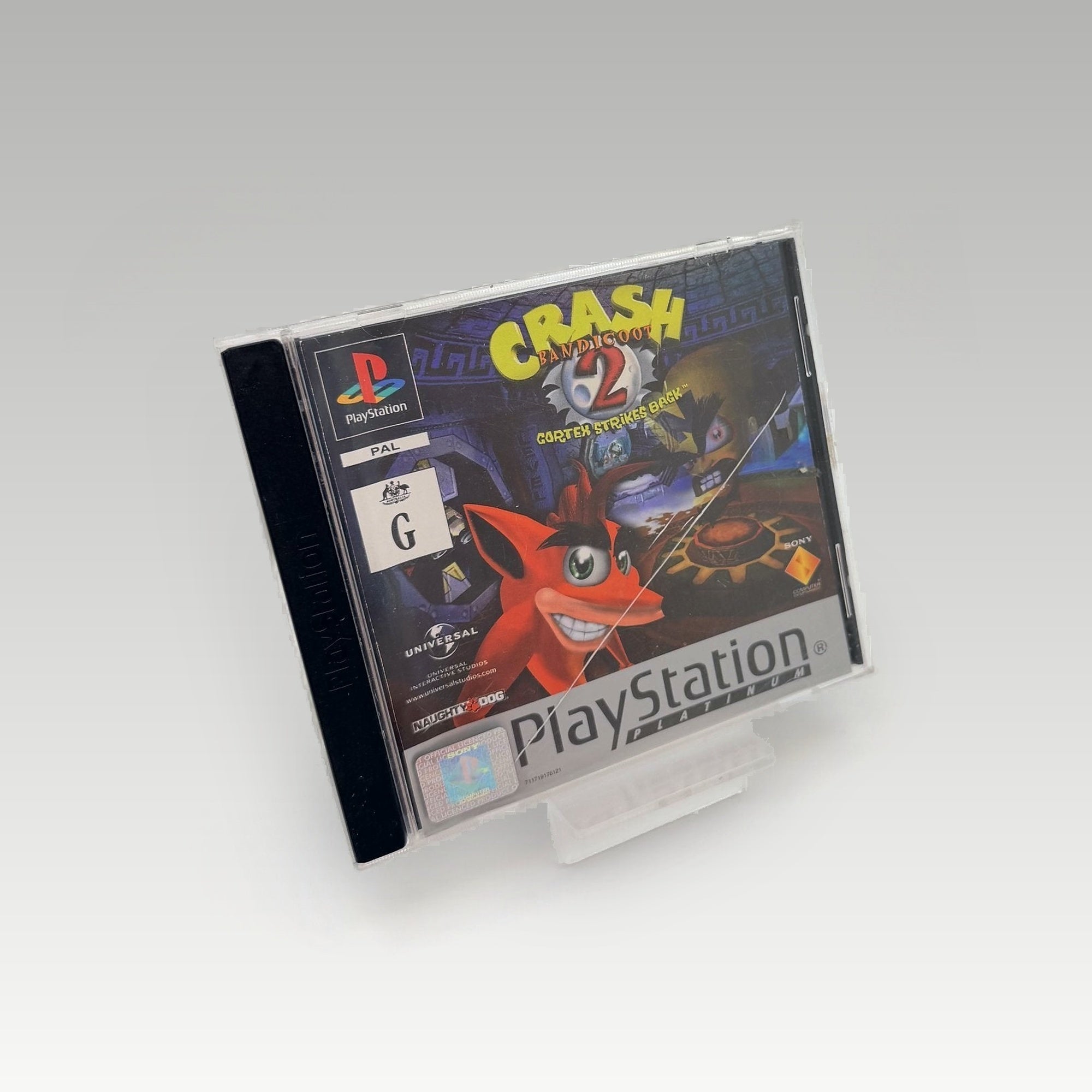 Crash Bandicoot 2: Cortex Strikes Back (Platinum) Case Damage • No Manual - Image 1