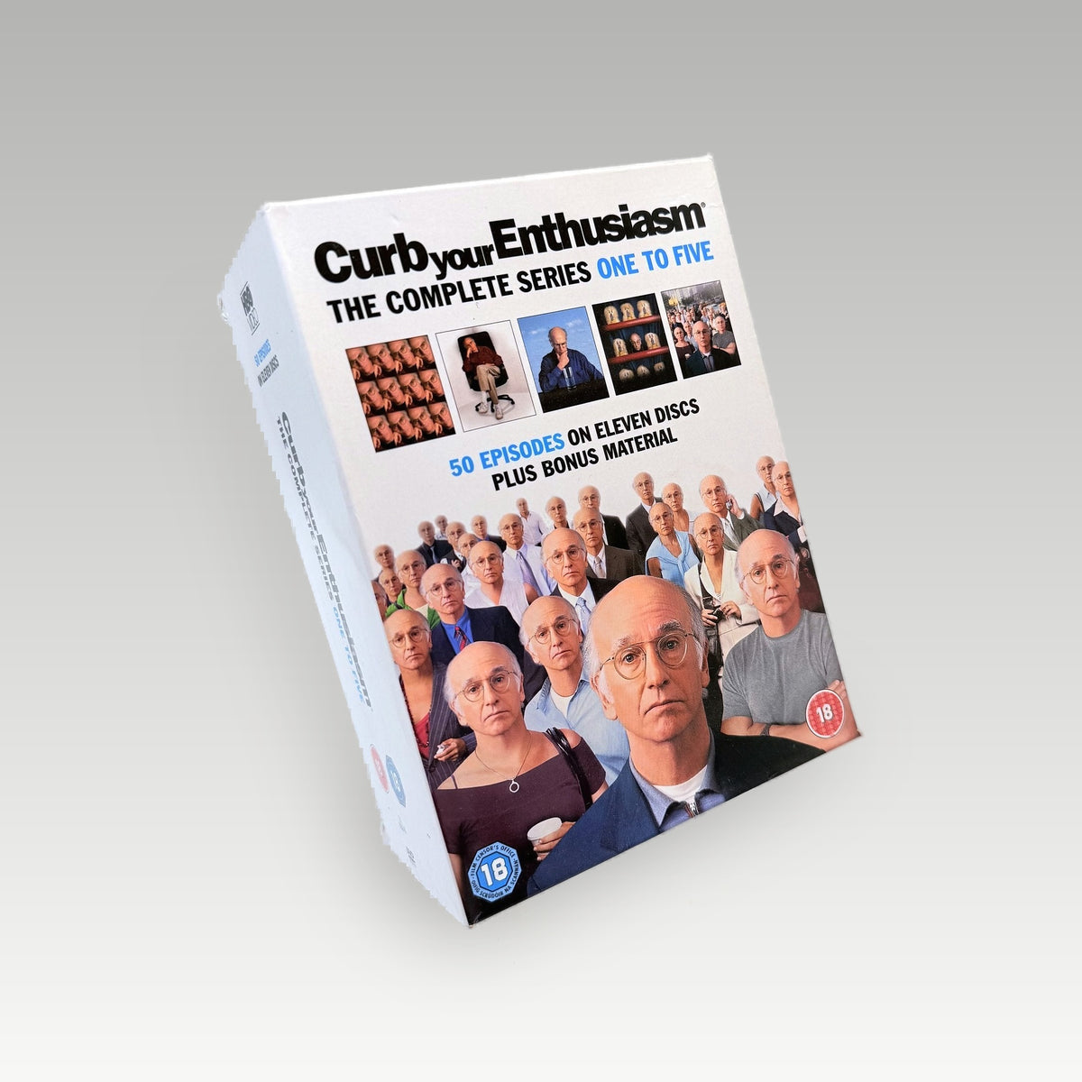 Curb Your Enthusiasm - Complete Series 1-5 • CIB (Region 2) - Front Cover | Yappa NZ