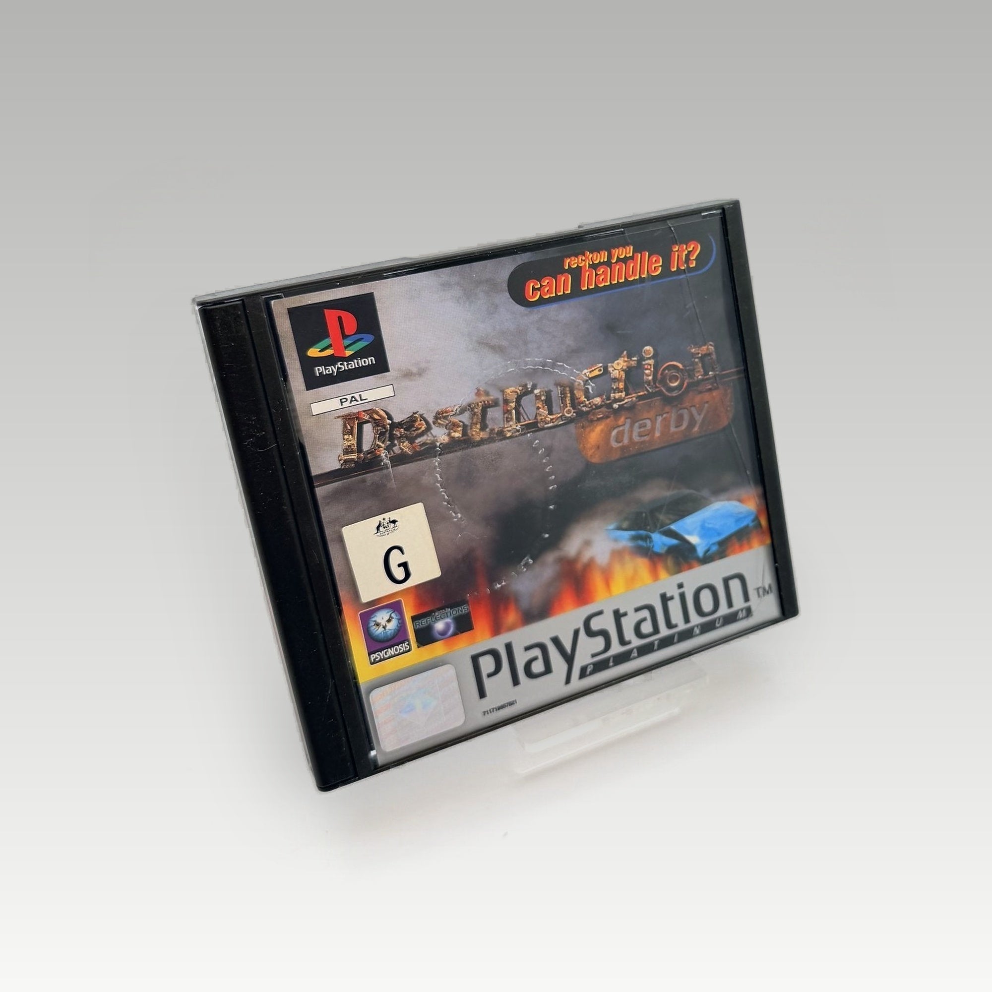 Destruction Derby (Platinum) Case Damage • CIB (PAL, Case Damage) - Image 1