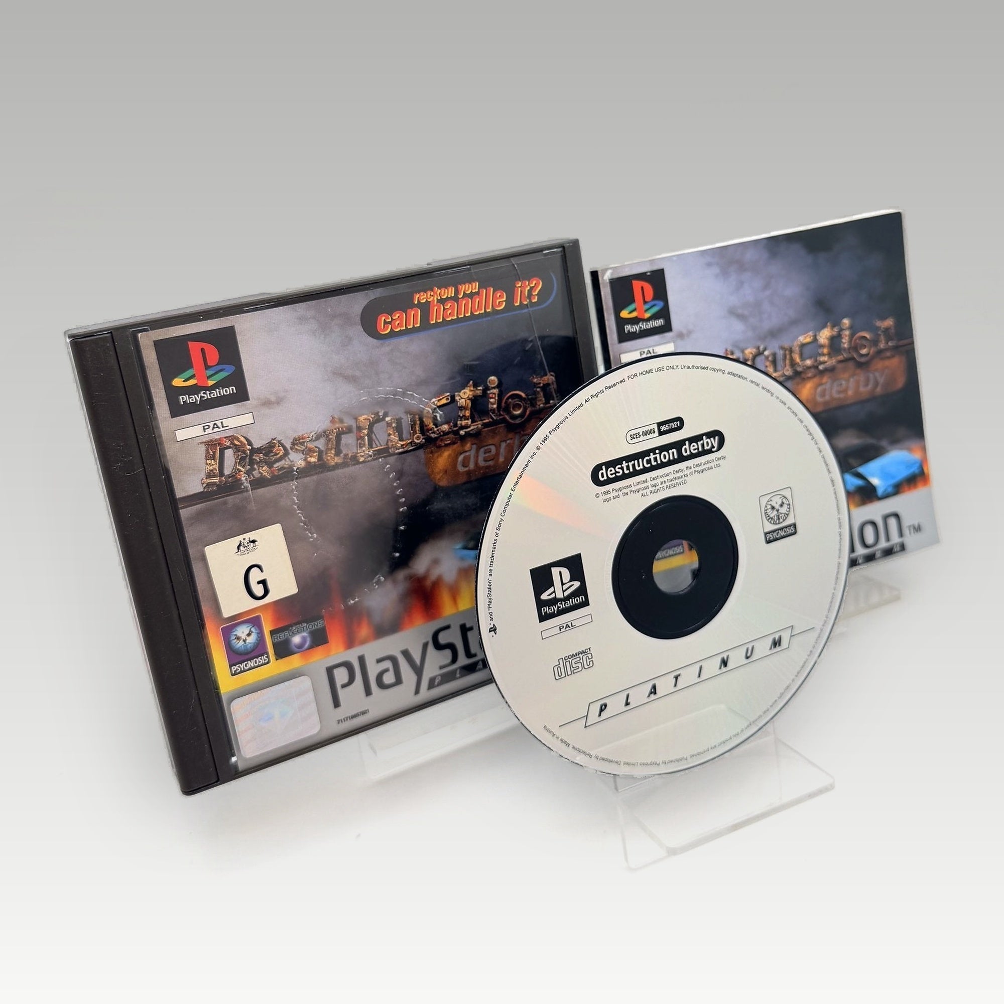 Destruction Derby (Platinum) Case Damage • CIB (PAL, Case Damage) - Image 2