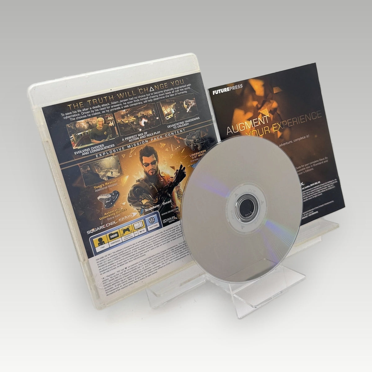 Deus Ex: Human Revolution Limited Edition • CIB (Region 2, Limited Edition) - Back Cover | Yappa NZ