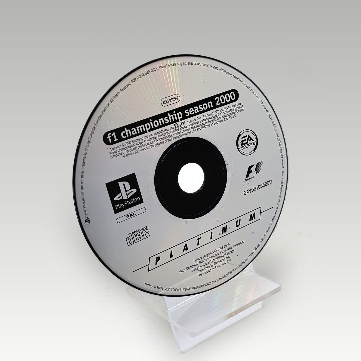 F1 Championship Season 2000 (Platinum) • Loose (PAL) - Image 1