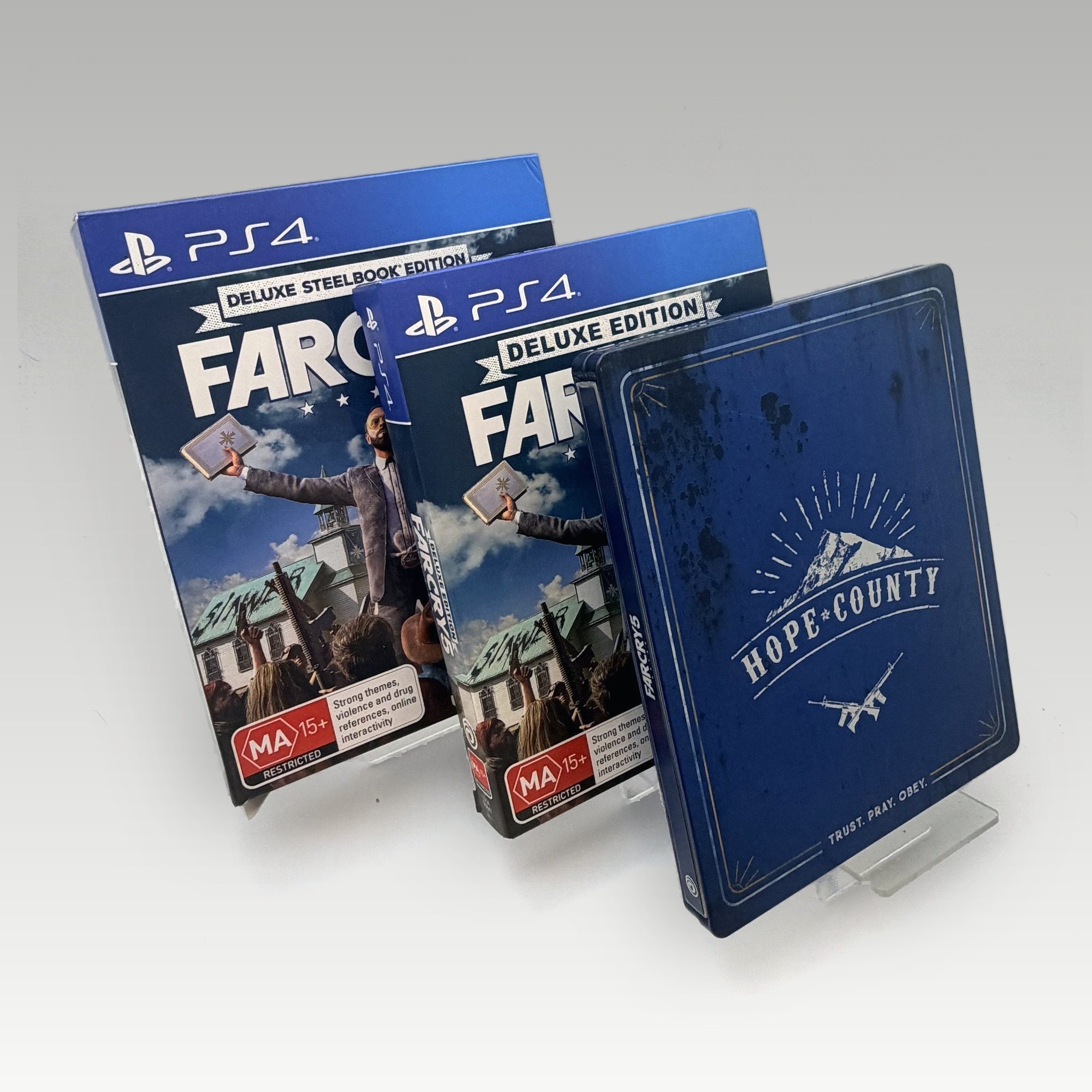 Far Cry 5 Deluxe Steelbook Edition • CIB (Region 4, Deluxe Steelbook Edition) - Image 1