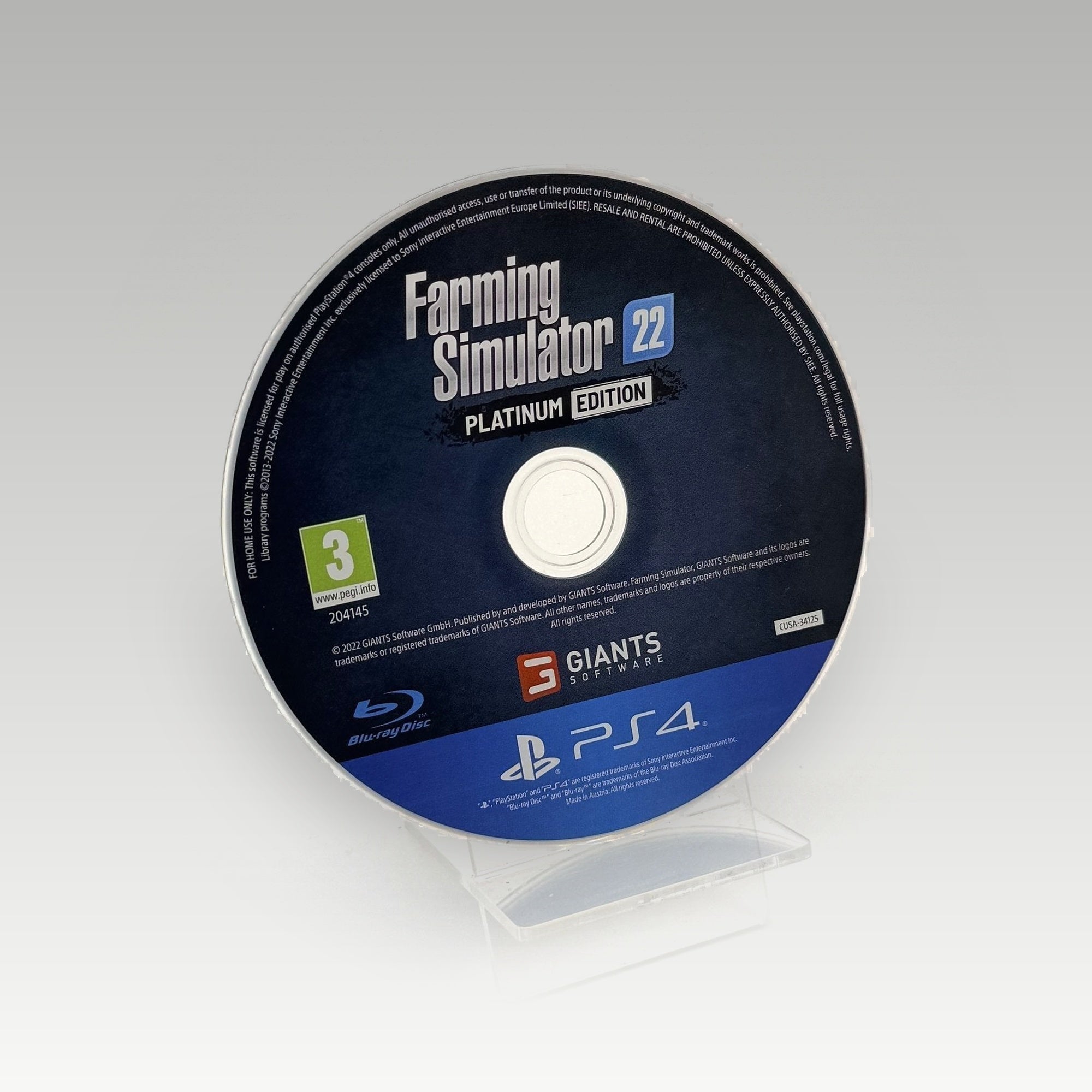 Farming Simulator 22 Platinum Edition • Loose (Region 4, Platinum Edition) - Image 1