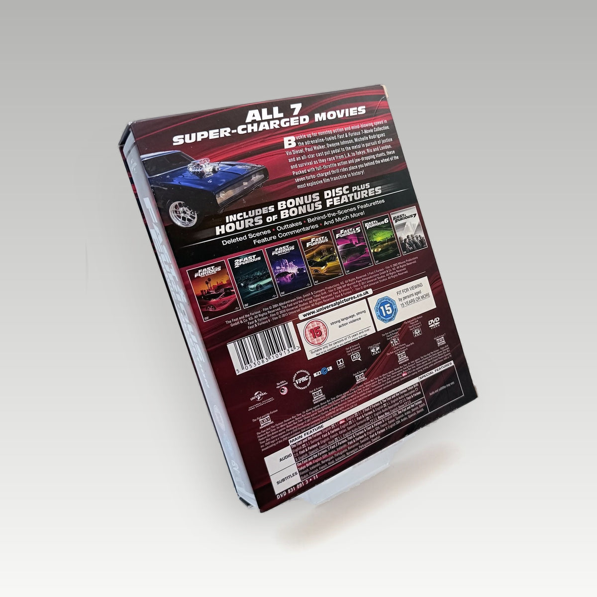 Fast & Furious 7 Movie Collection DVD • CIB (Region 4, Standard) - Image 2