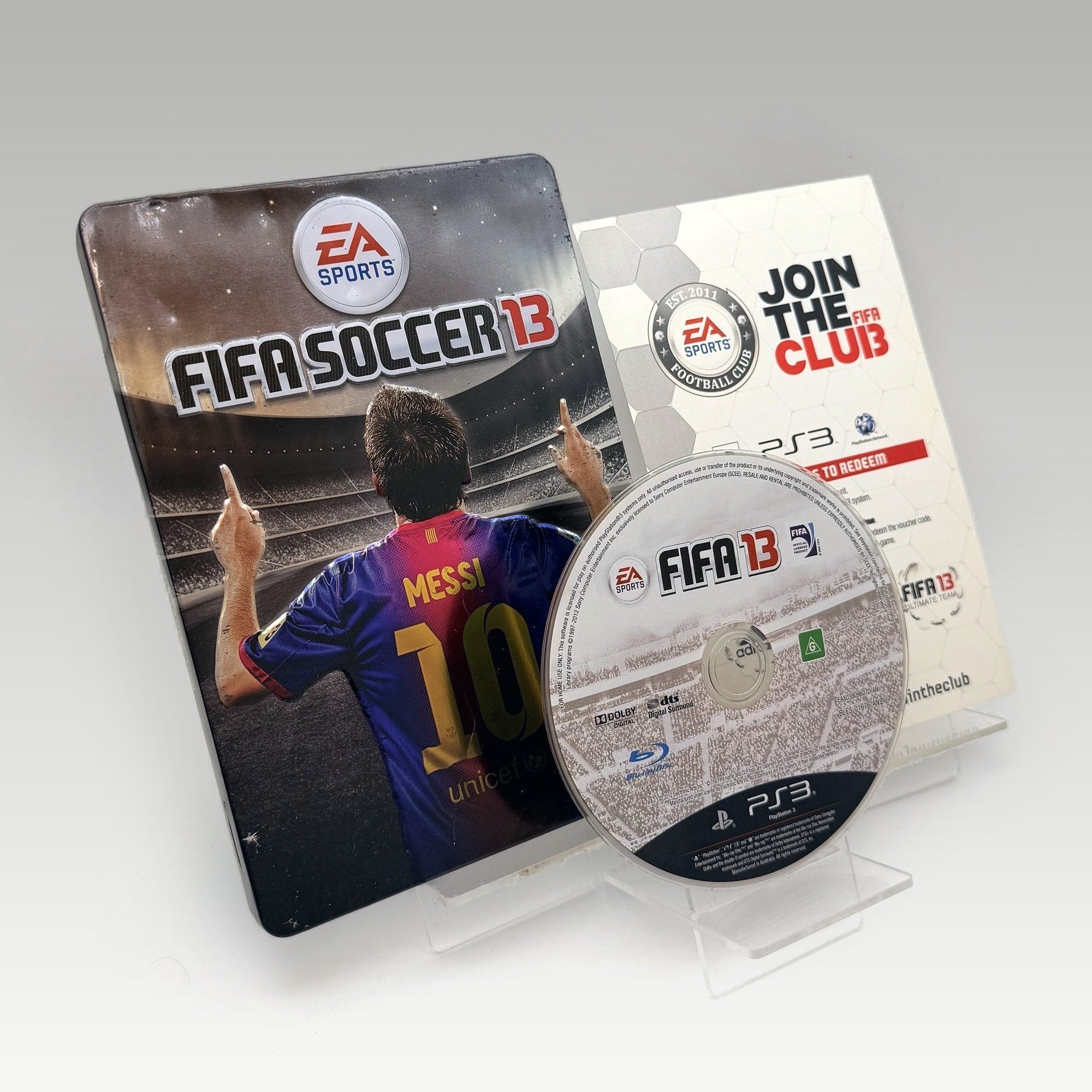 FIFA Soccer 13 Messi Steelbook Edition • CIB (Region 4, Messi Steelbook Edition) - Image 1
