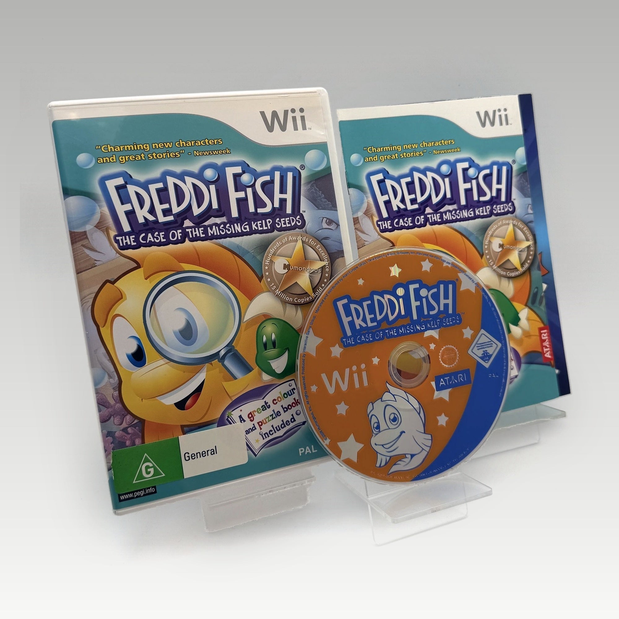 Freddi Fish: Kelp Seed Mystery + Activity Book + Activity Book • CIB (PAL, + Activity Book) - Image 1