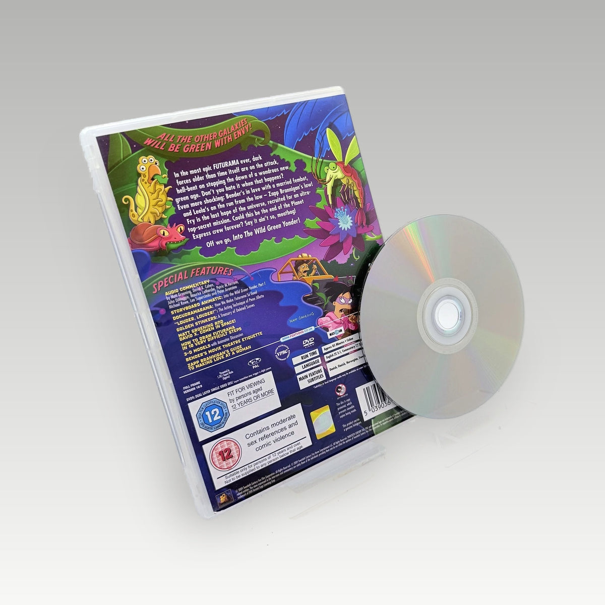 Futurama: Into the Wild Green Yonder (2009) • CIB (Region 2) - Back Cover | Yappa NZ