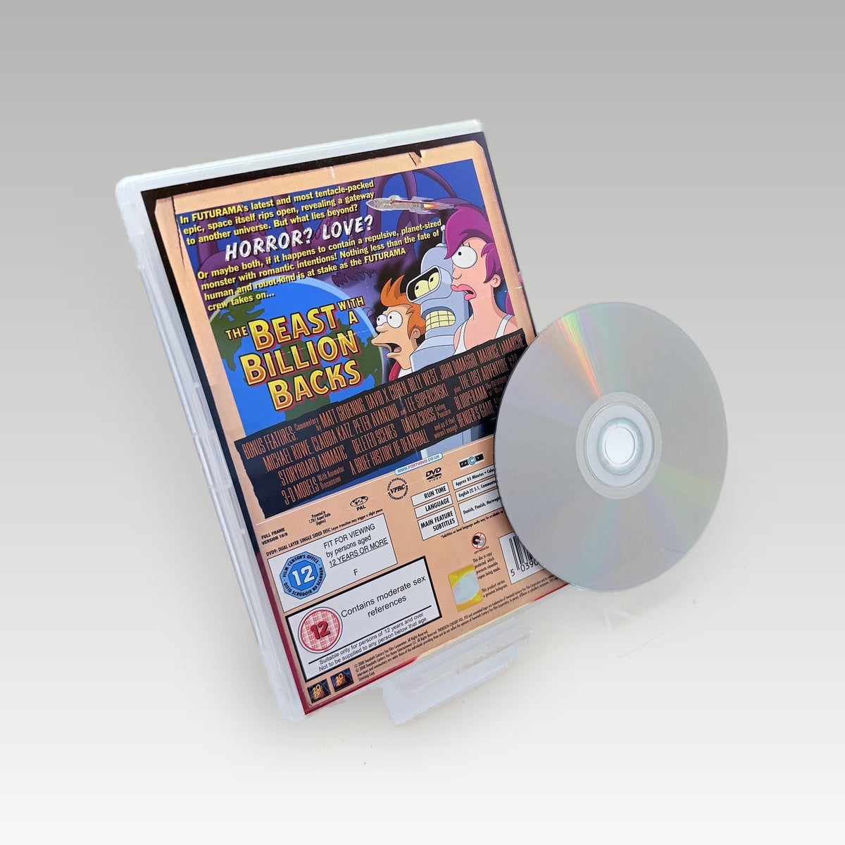 Futurama: The Beast with a Billion Backs (2008) • CIB (Region 2) - Back Cover | Yappa NZ