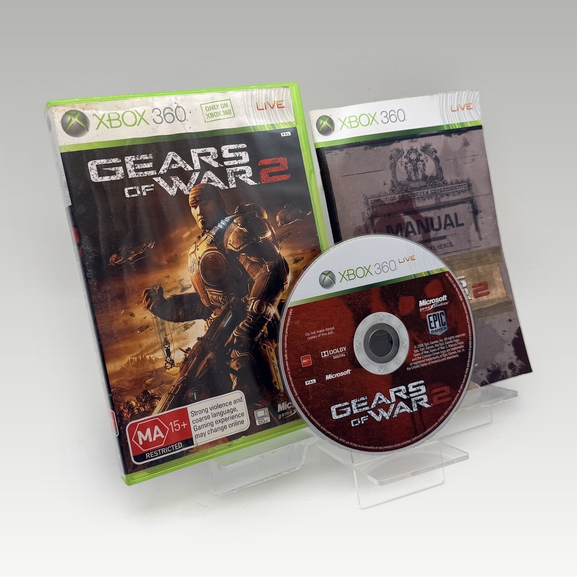Gears of War 2 Artwork Damage • CIB (PAL, Artwork Damage) - Image 1