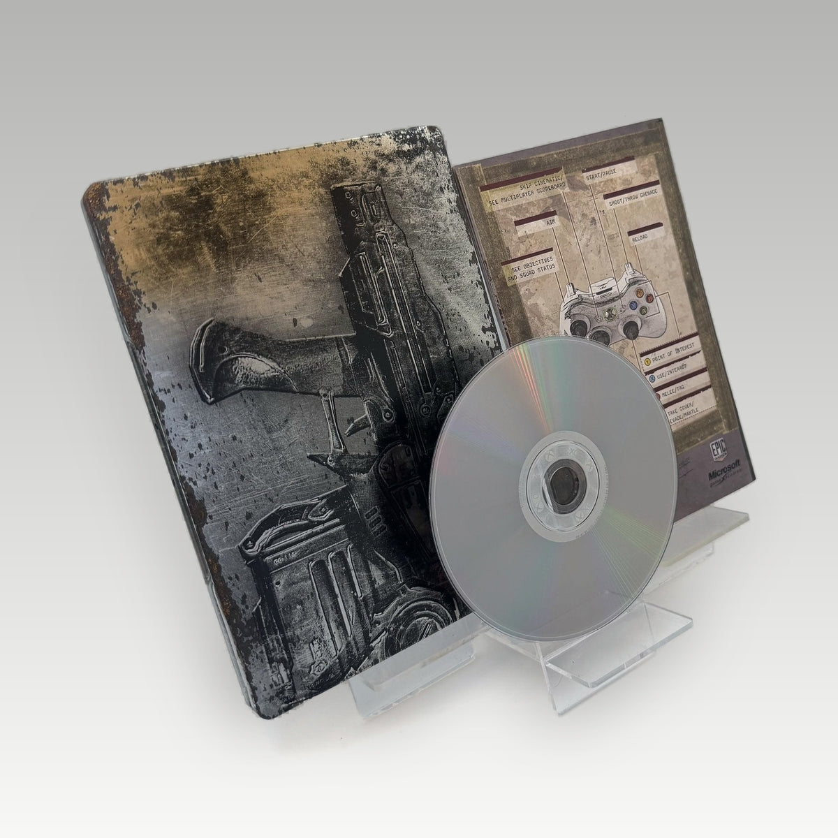Gears of War 2 Limited Steelbook Edition • CIB (PAL, Limited Steelbook Edition) - Back Cover | Yappa NZ