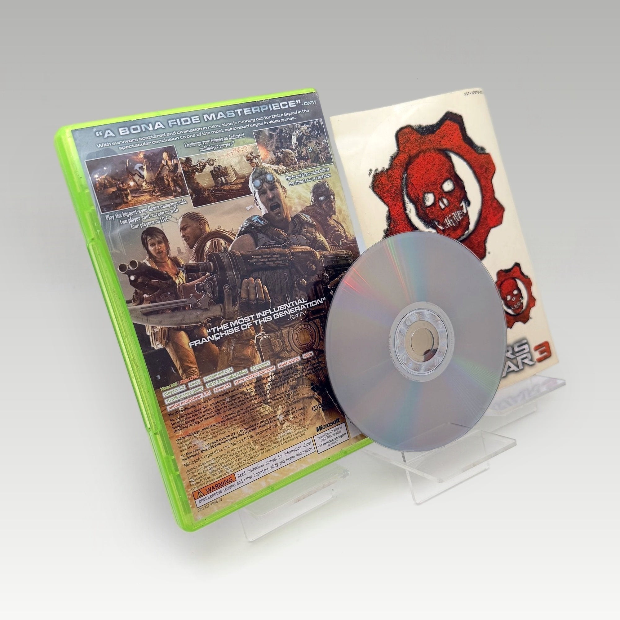 Gears of War 3 + Stickers • No Manual (PAL, + Stickers) - Image 2