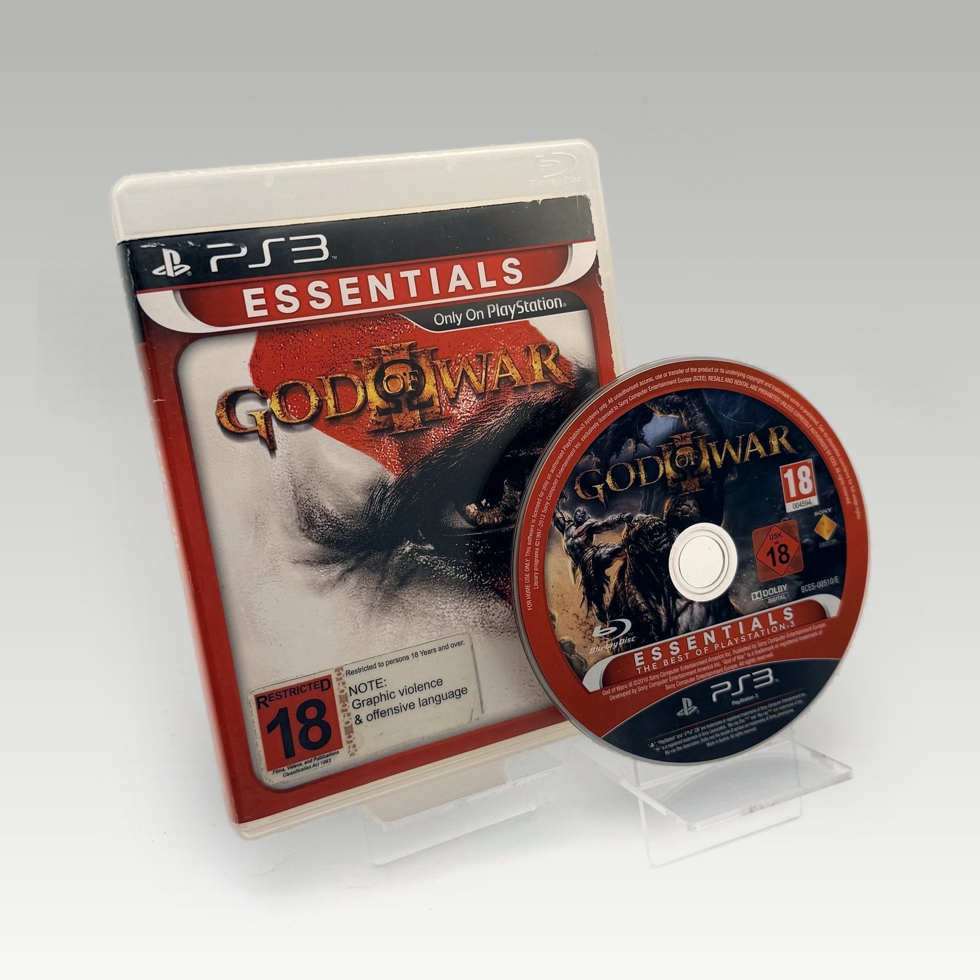 God of War III (Essentials) • No Manual (Region 2) - Image 1