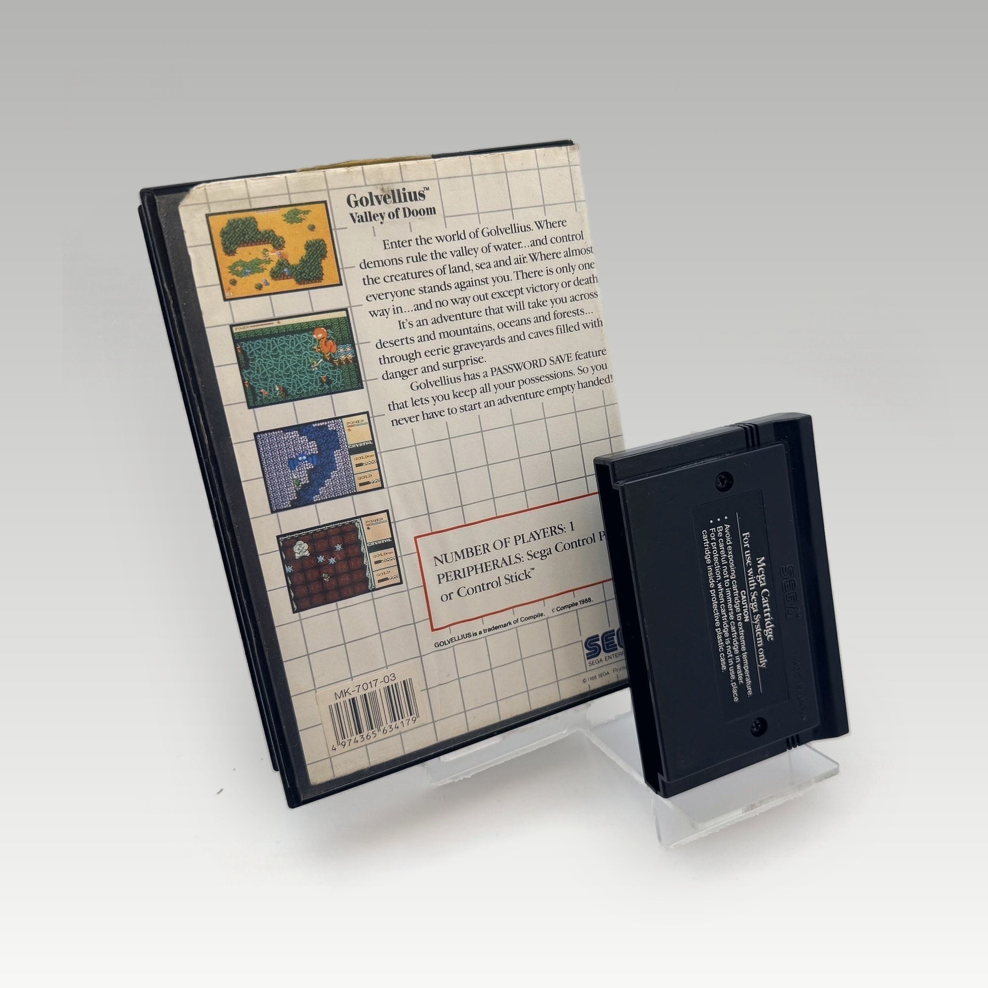 Golvellius: Valley of Doom • No Manual • Ex-Rental (PAL) - Image 2