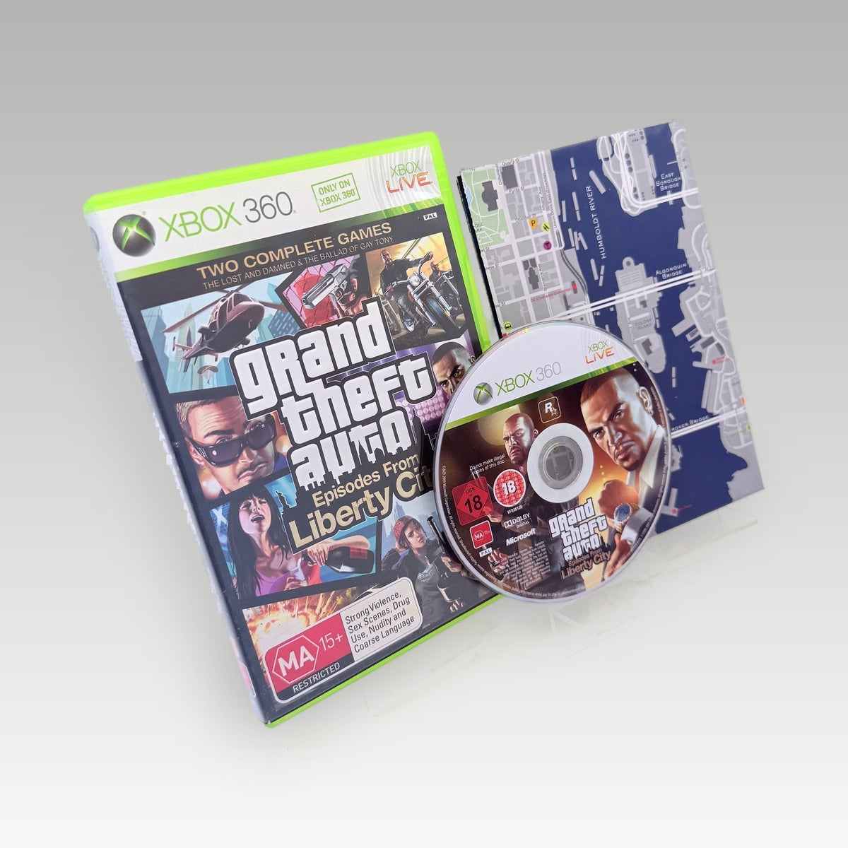 Grand Theft Auto: Episodes from Liberty City + Map • No Manual (PAL, + Map) - Front Cover | Yappa NZ