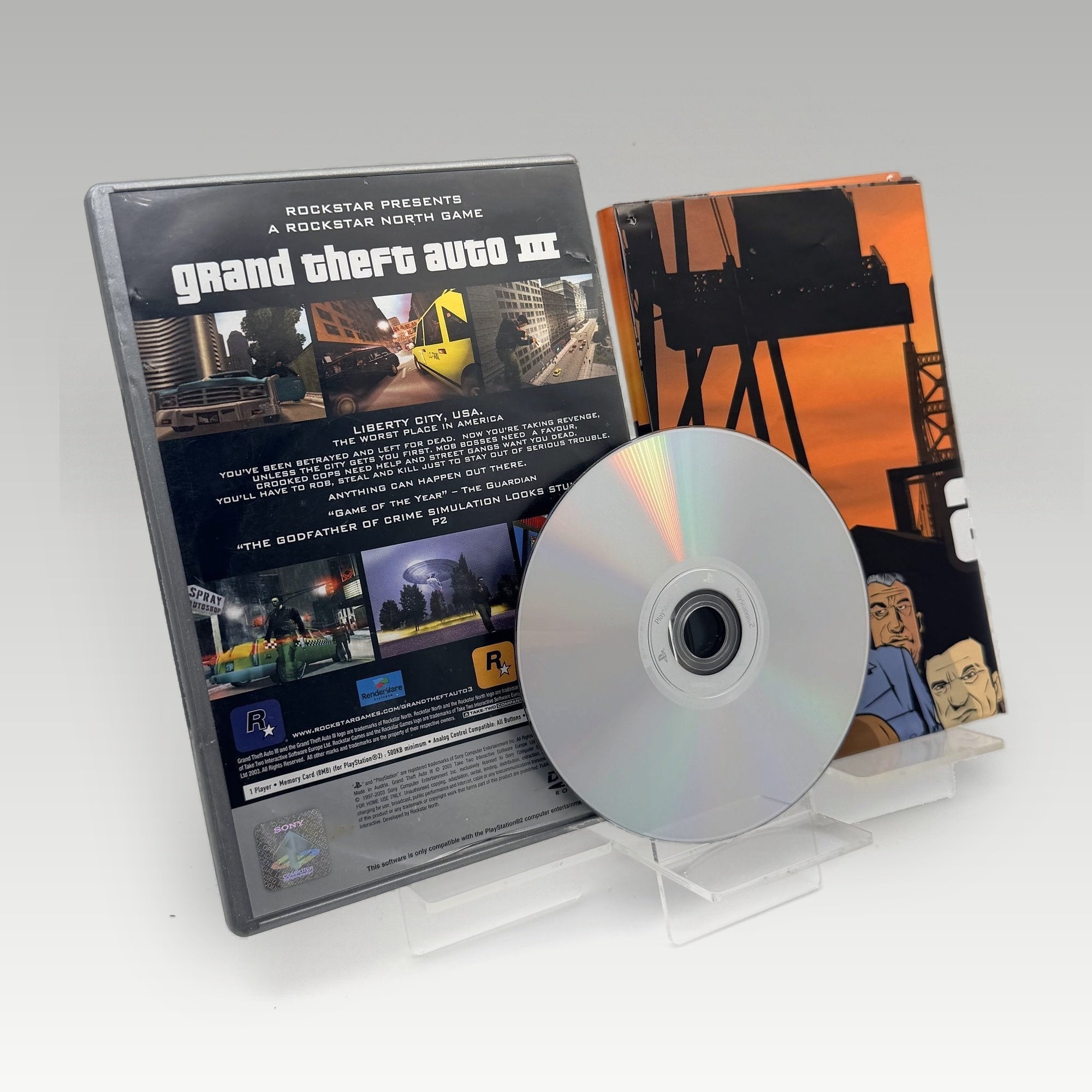 Grand Theft Auto III (Platinum) + Map • No Manual (PAL, + Map) - Image 2
