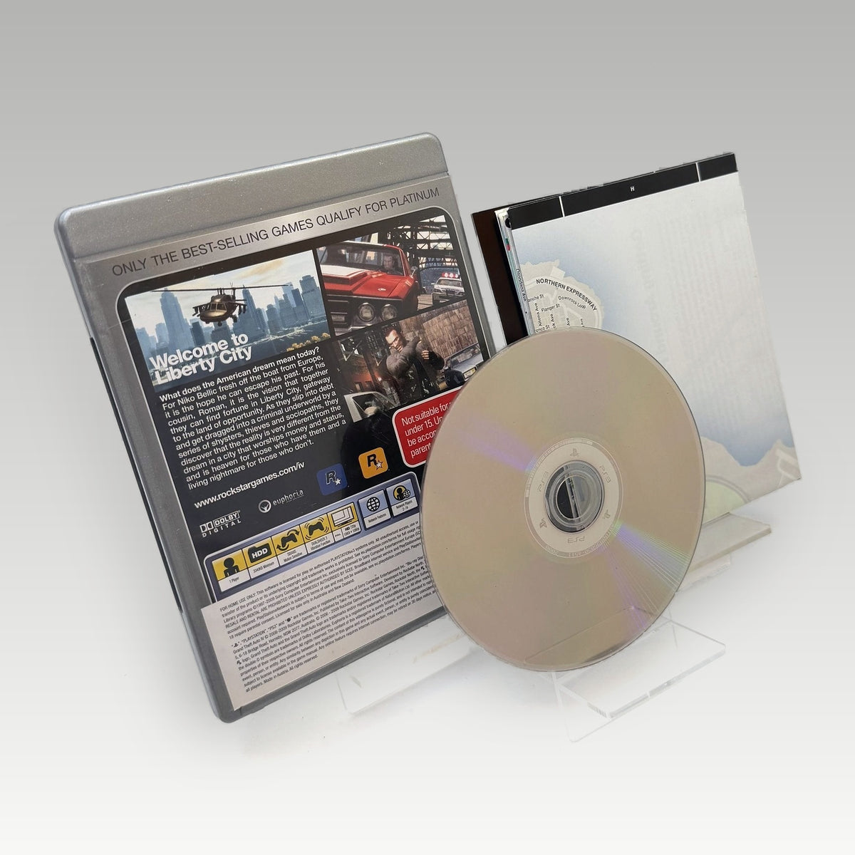 Grand Theft Auto IV (Platinum) + Map • CIB (Region 4, + Map) - Back Cover | Yappa NZ