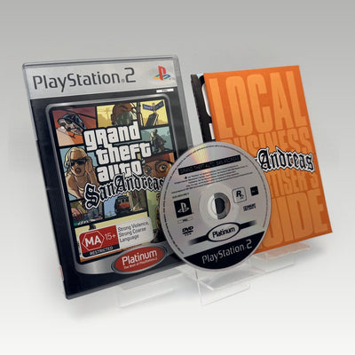 Grand Theft Auto: San Andreas (Platinum) + Map • CIB (PAL, + Map) - Image 1
