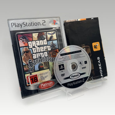 Grand Theft Auto: San Andreas (Platinum) + Map • No Manual (PAL, + Map) - Image 1
