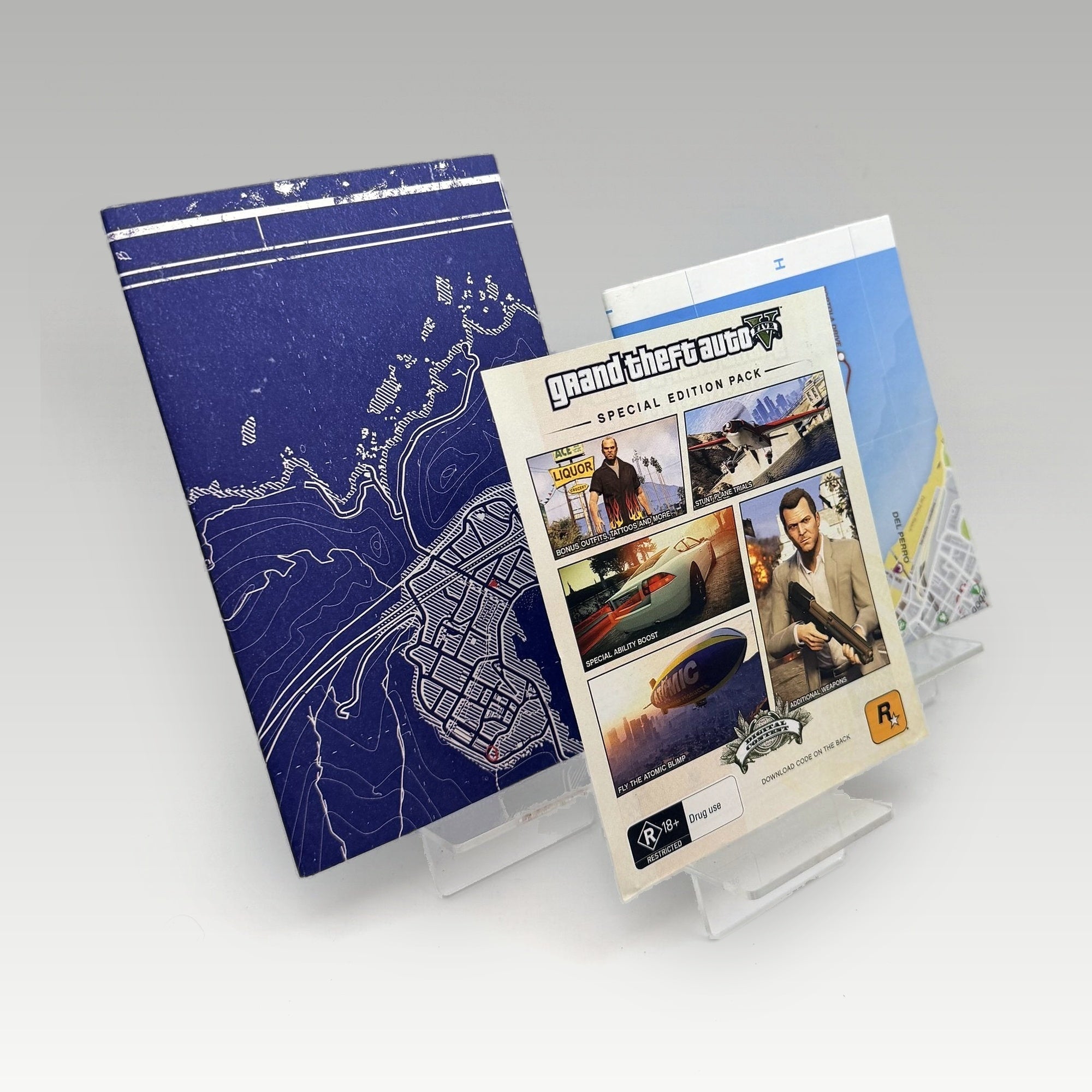 Grand Theft Auto V Special Steelbook Edition + Map + Poster • CIB (Region 4, Special Steelbook Edition + Map + Poster) - Image 4