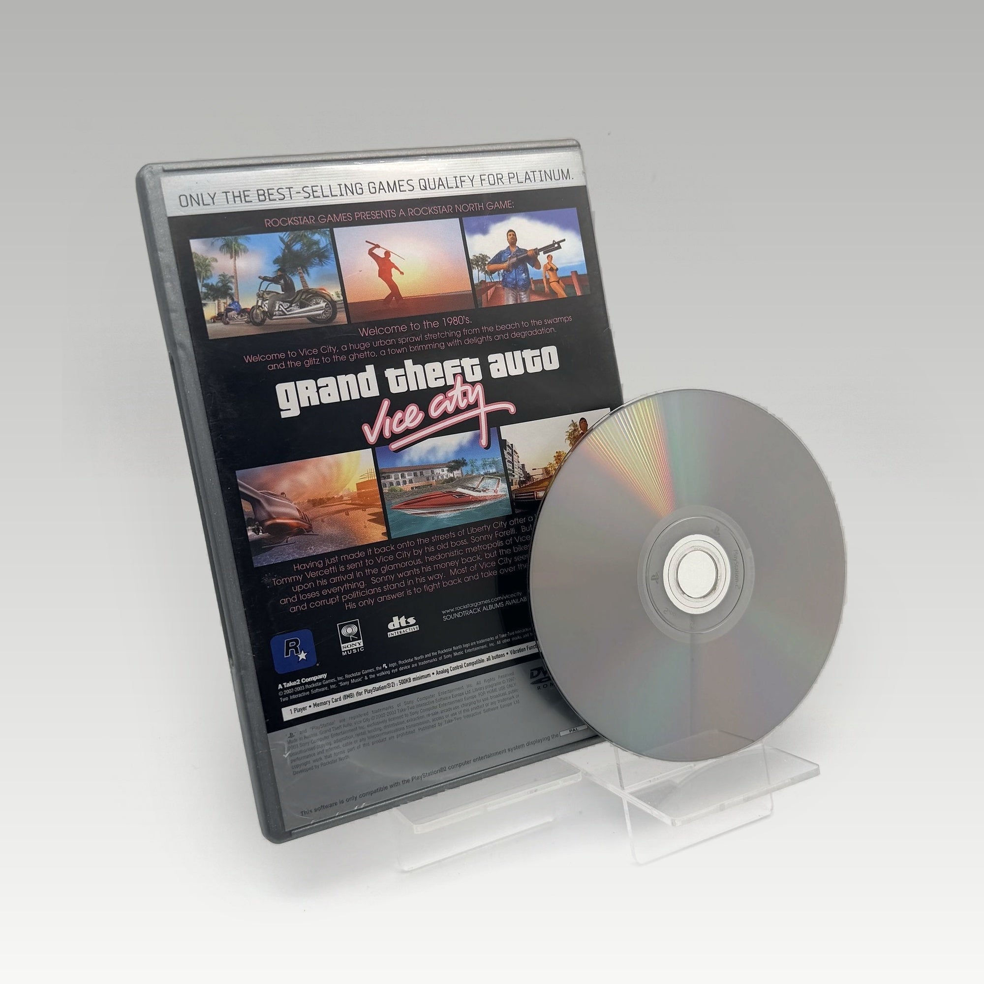 Grand Theft Auto: Vice City (Platinum) • No Manual (PAL) - Image 2