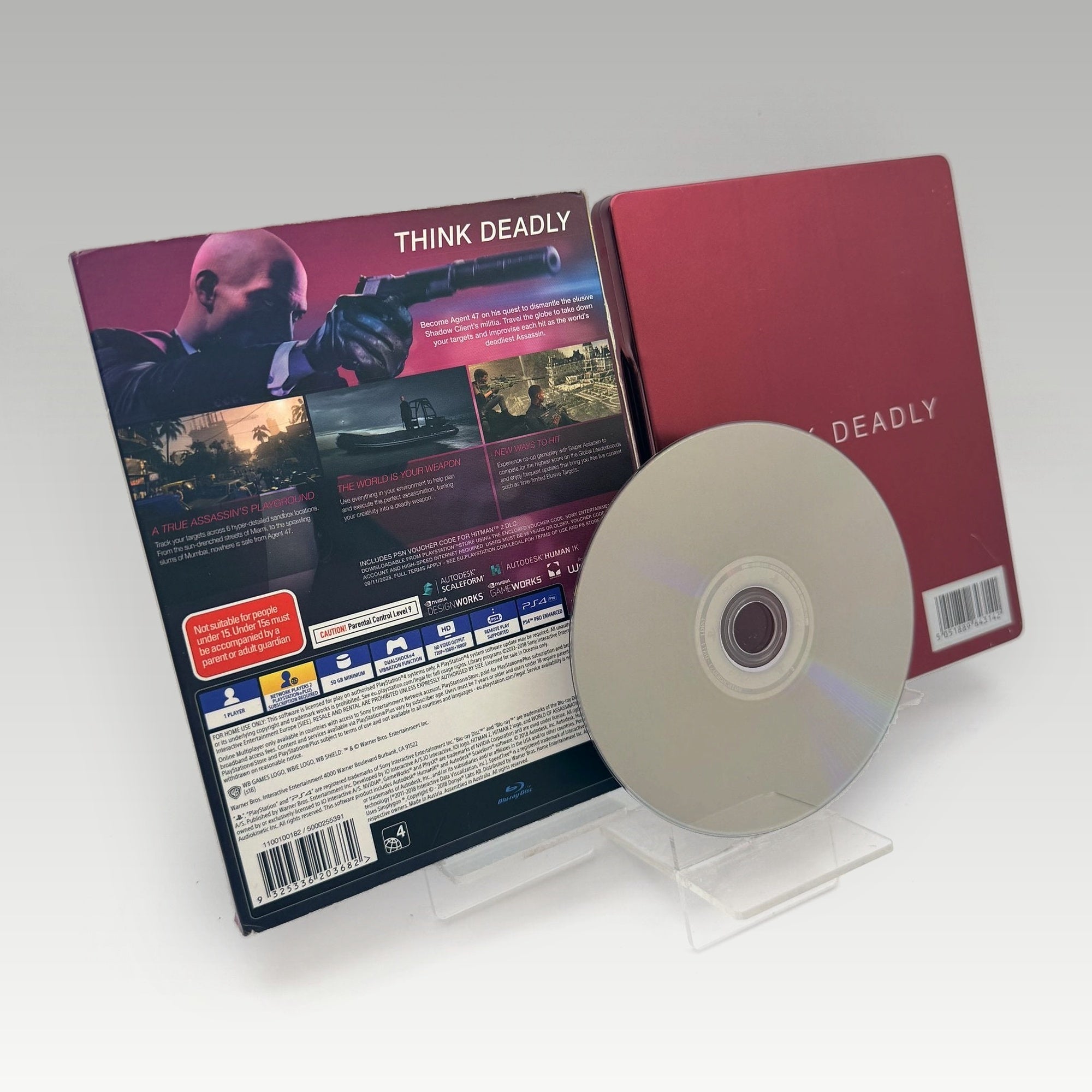 Hitman 2 Red Steelbook Edition • CIB (Region 4, Red Steelbook Edition) - Image 2