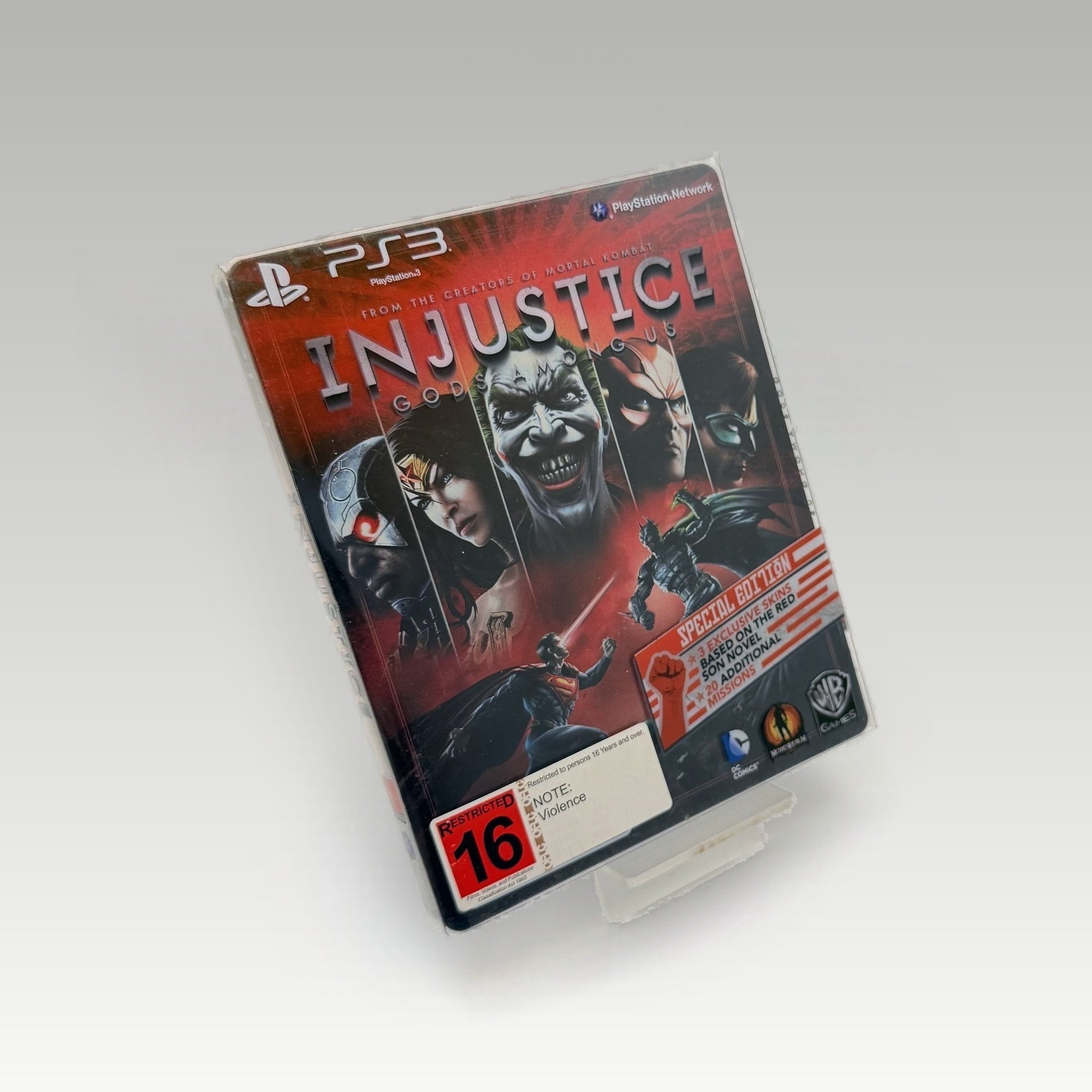 Injustice: Gods Among Us Special Red Steelbook Edition • CIB (Region 4, Special Red Steelbook Edition) - Image 1