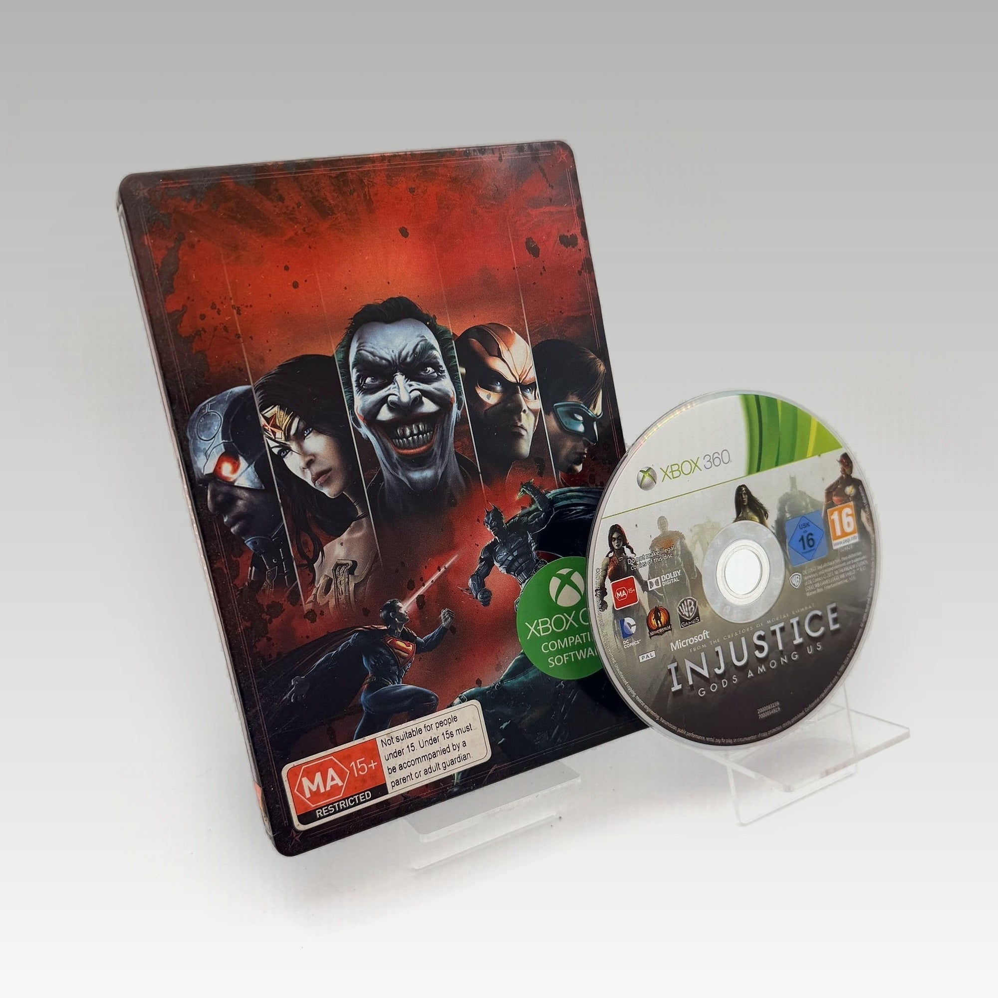 Injustice: Gods Among Us Special Steelbook Edition • No Manual (PAL, Special Steelbook Edition) - Image 1