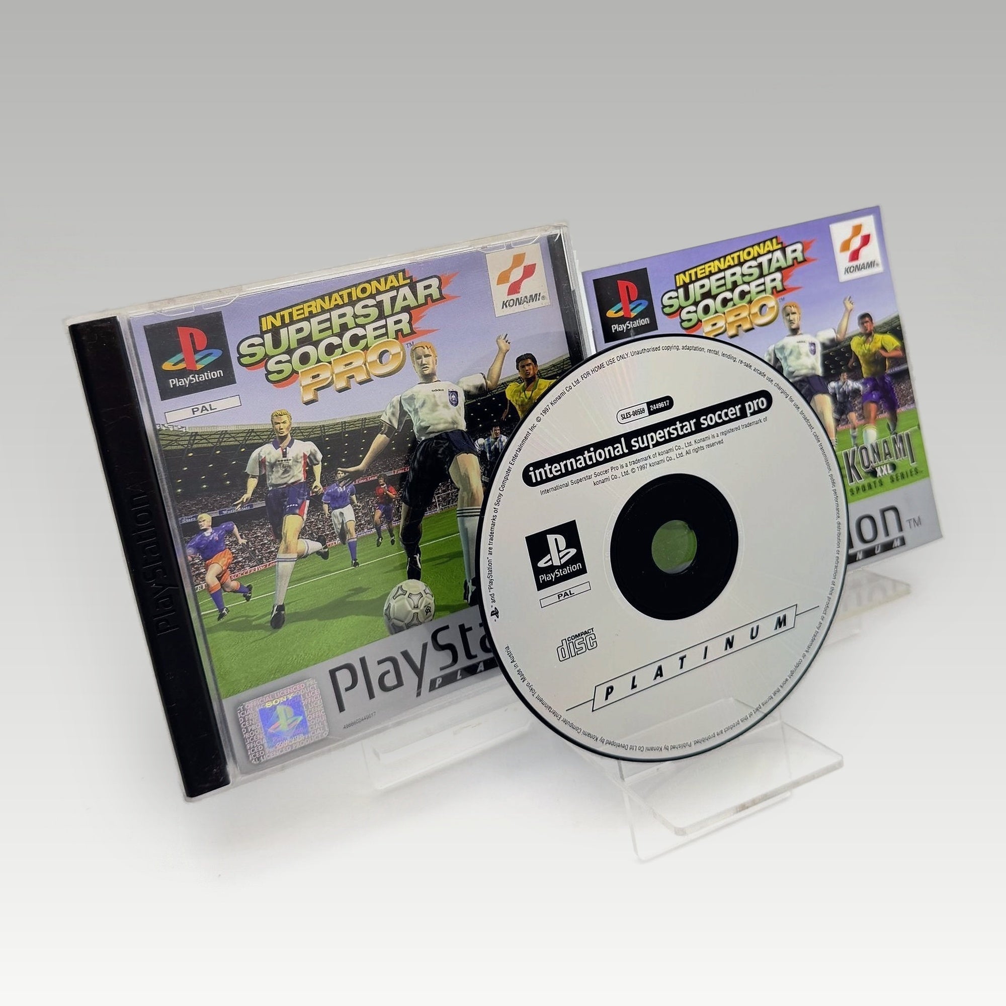 International Superstar Soccer Pro (Goal Storm 97) (Platinum) • CIB (PAL) - Image 2