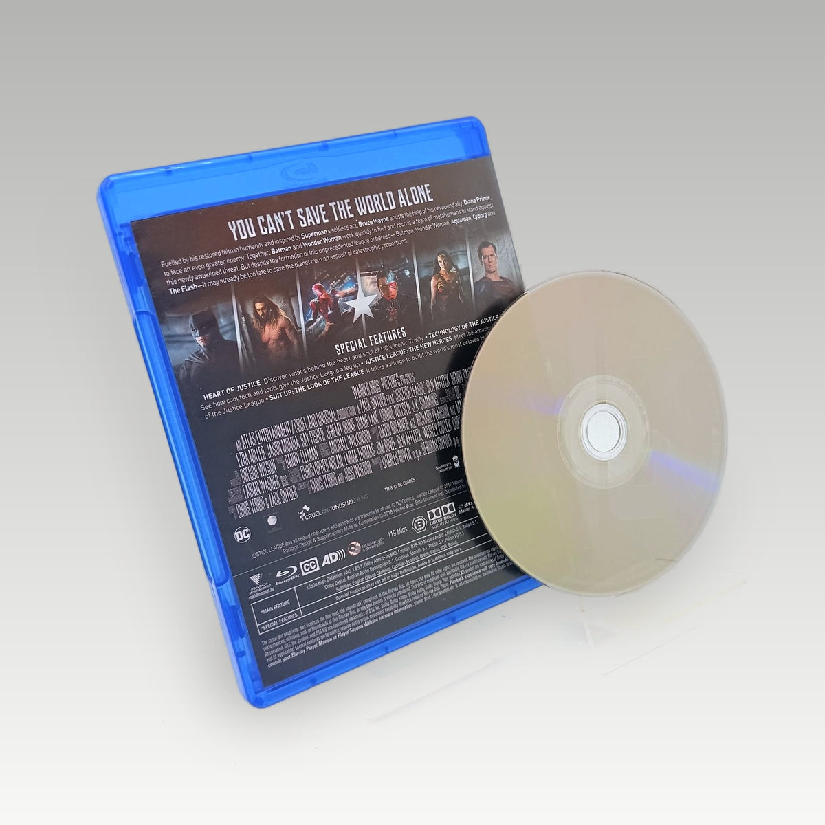 Justice League (2017) Bluray • CIB (Region B, Standard) - Image 2