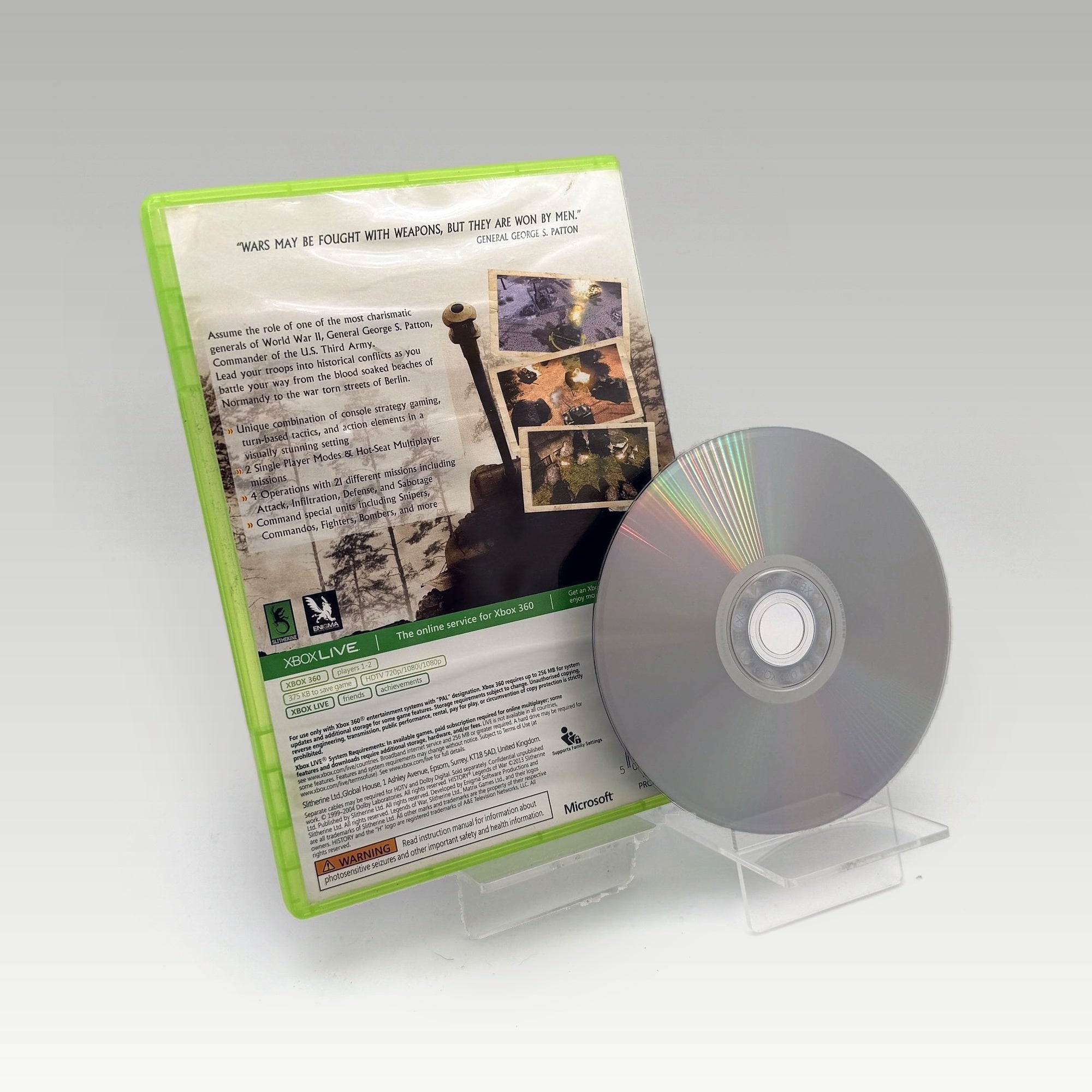Legends of War: Patton • No Manual (PAL) - Image 2