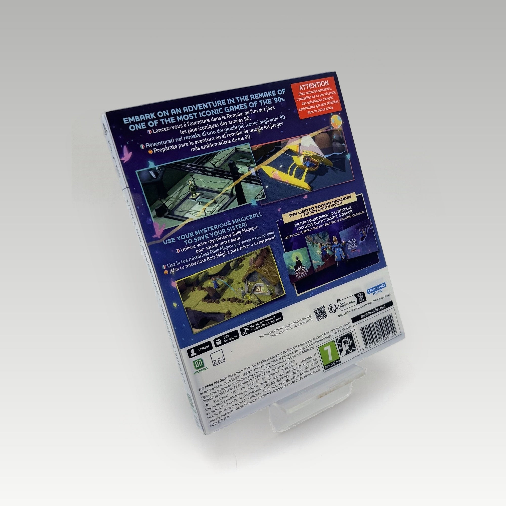 Little Big Adventure: Twinsen's Quest Limited Edition • CIB • New (Region 4, Limited Edition) - Image 2