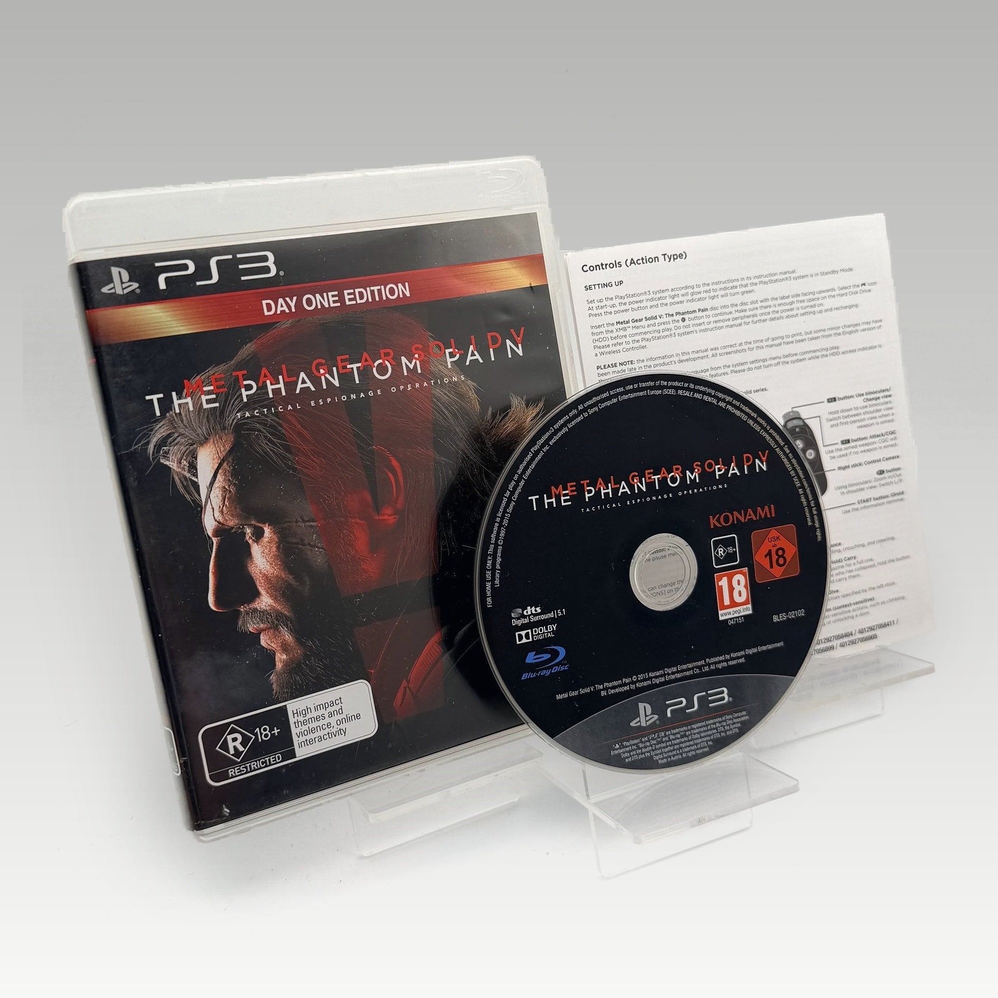 Metal Gear Solid V: The Phantom Pain Day One Edition Day One Edition • CIB (Region 4, Day One Edition) - Image 1