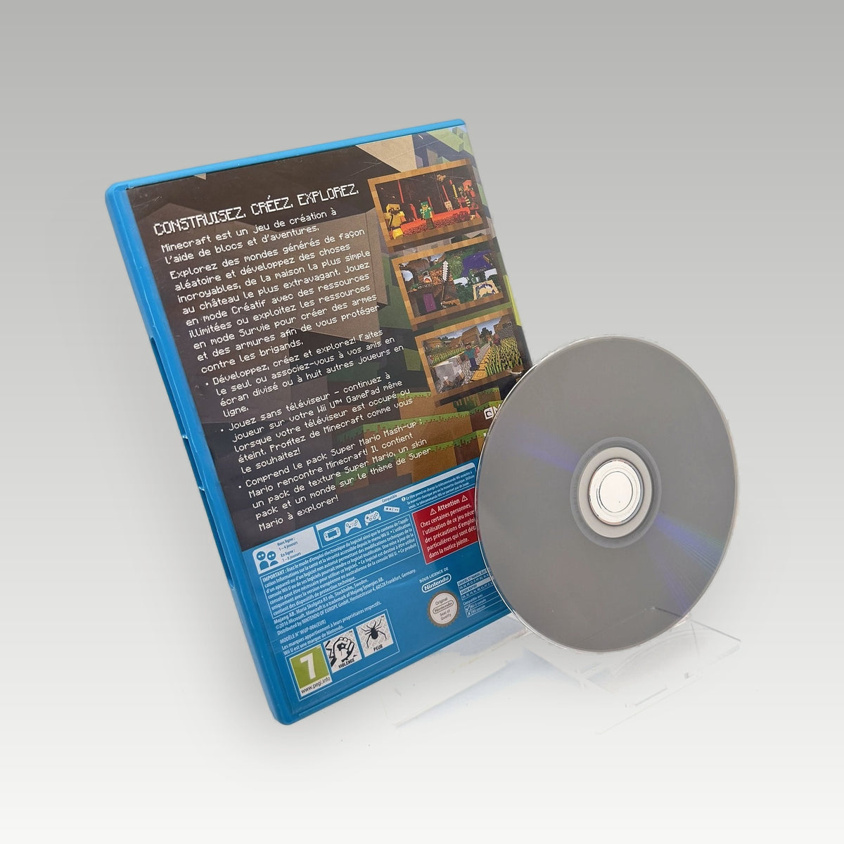 Minecraft: Mash-up (French Release) • No Manual (PAL) - Back Cover | Yappa NZ