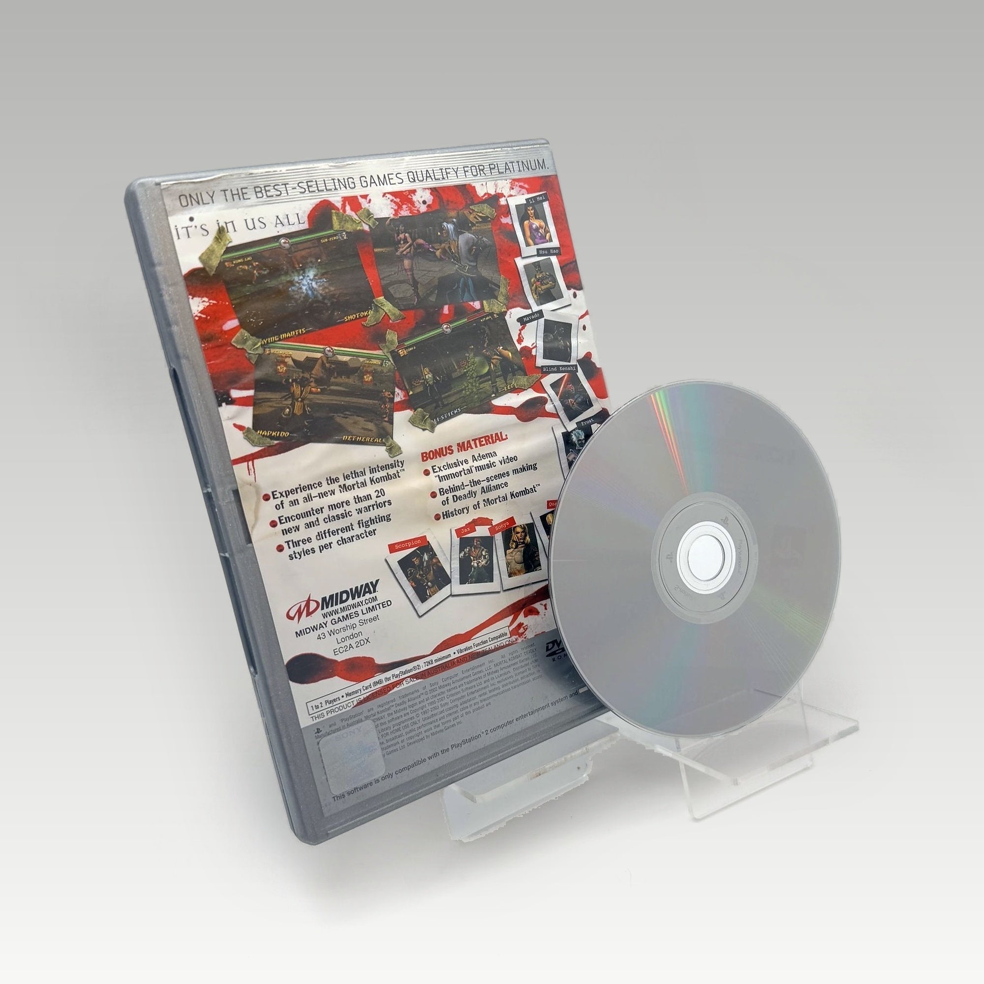 Mortal Kombat: Deadly Alliance (Platinum) Artwork Damage • No Manual (PAL, Artwork Damage) - Image 2