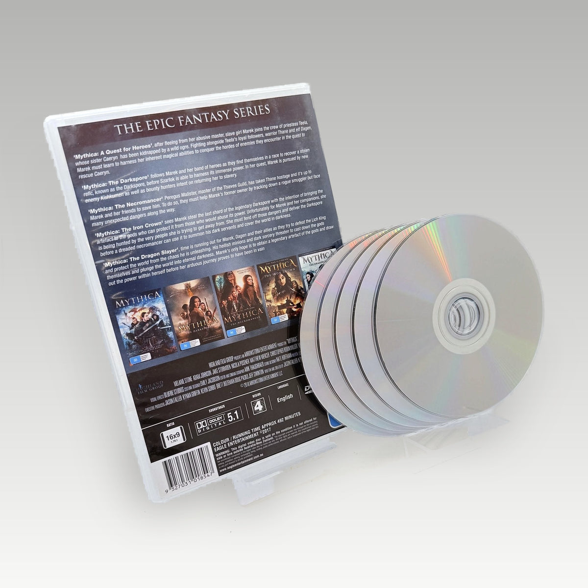 Mythica: Five Movie Collection • CIB (Region 4) - Back Cover | Yappa NZ