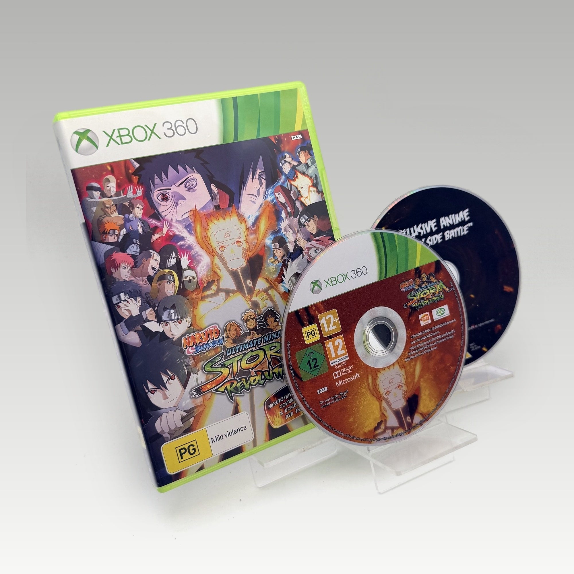 Naruto Shippuden: Ultimate Ninja Storm Revolution Bonus DVD Bundle • No Manual (PAL, Bonus DVD Bundle) - Image 1