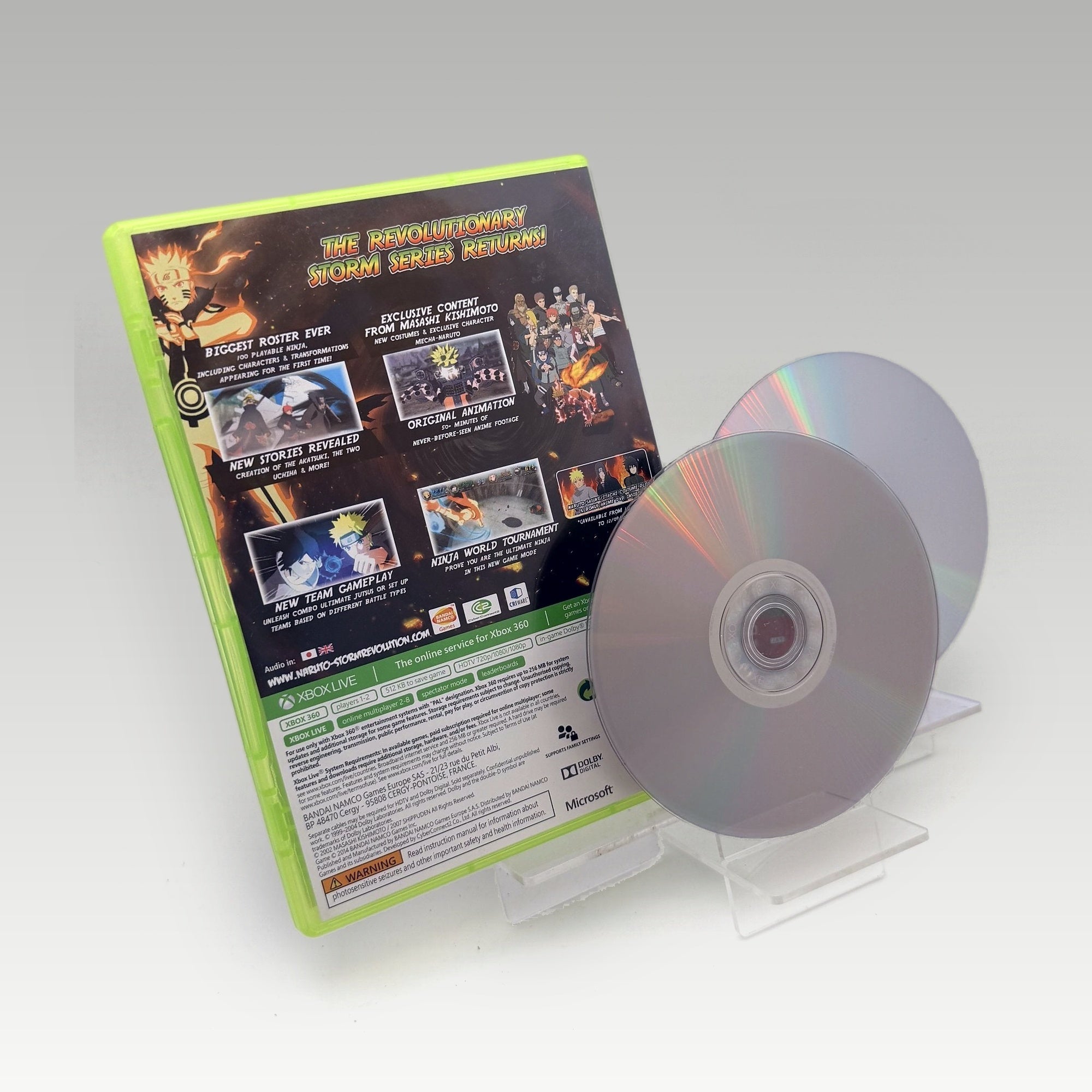 Naruto Shippuden: Ultimate Ninja Storm Revolution Bonus DVD Bundle • No Manual (PAL, Bonus DVD Bundle) - Image 2