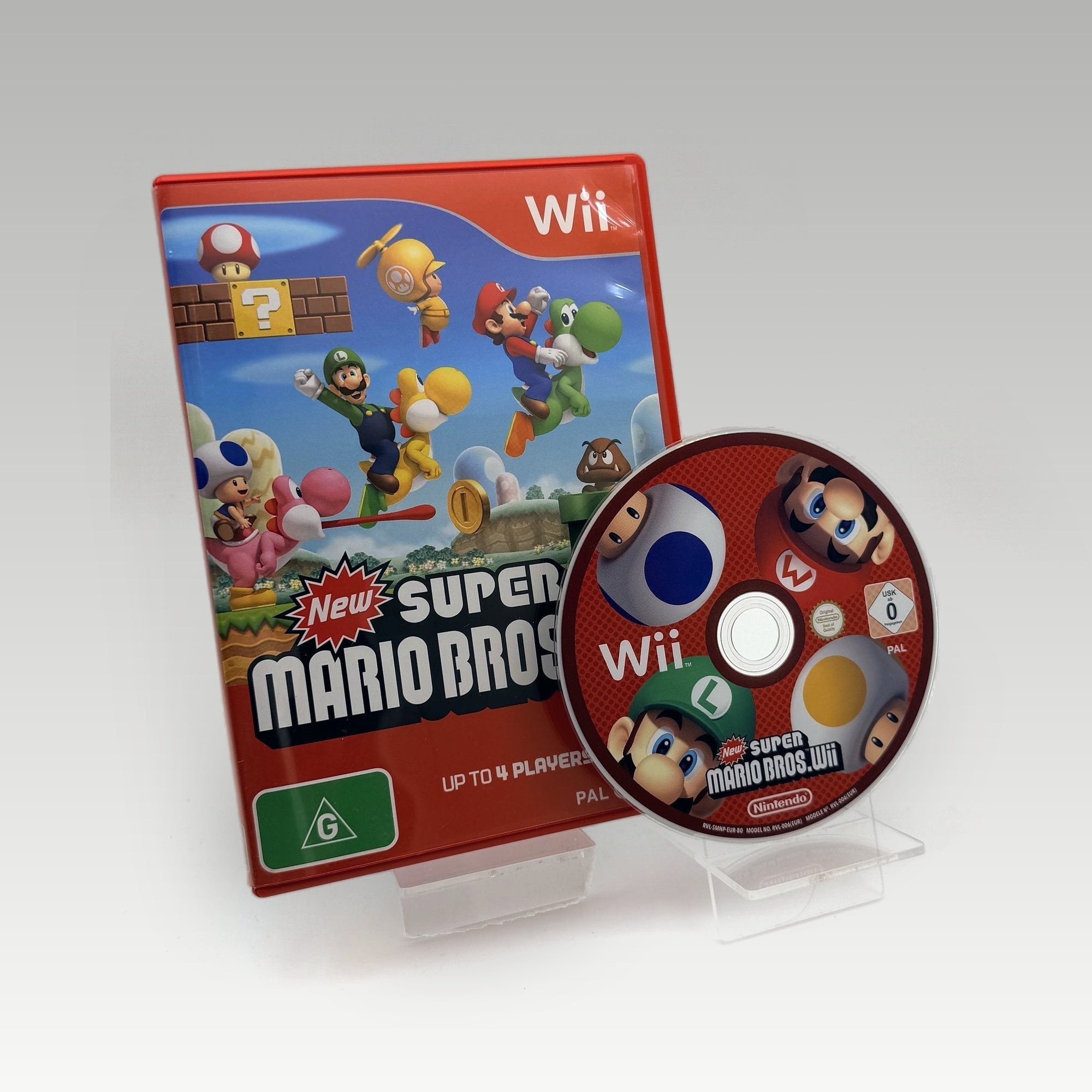 New Super Mario Bros. Wii • No Manual (Region Free) - Image 1