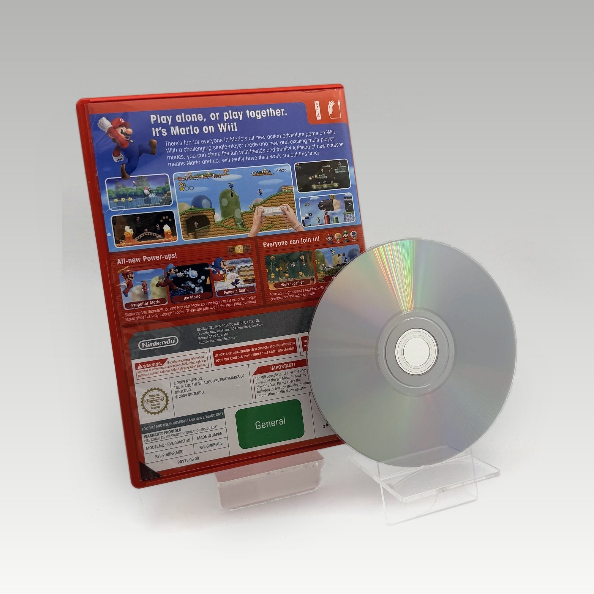 New Super Mario Bros. Wii • No Manual (Region Free) - Image 2