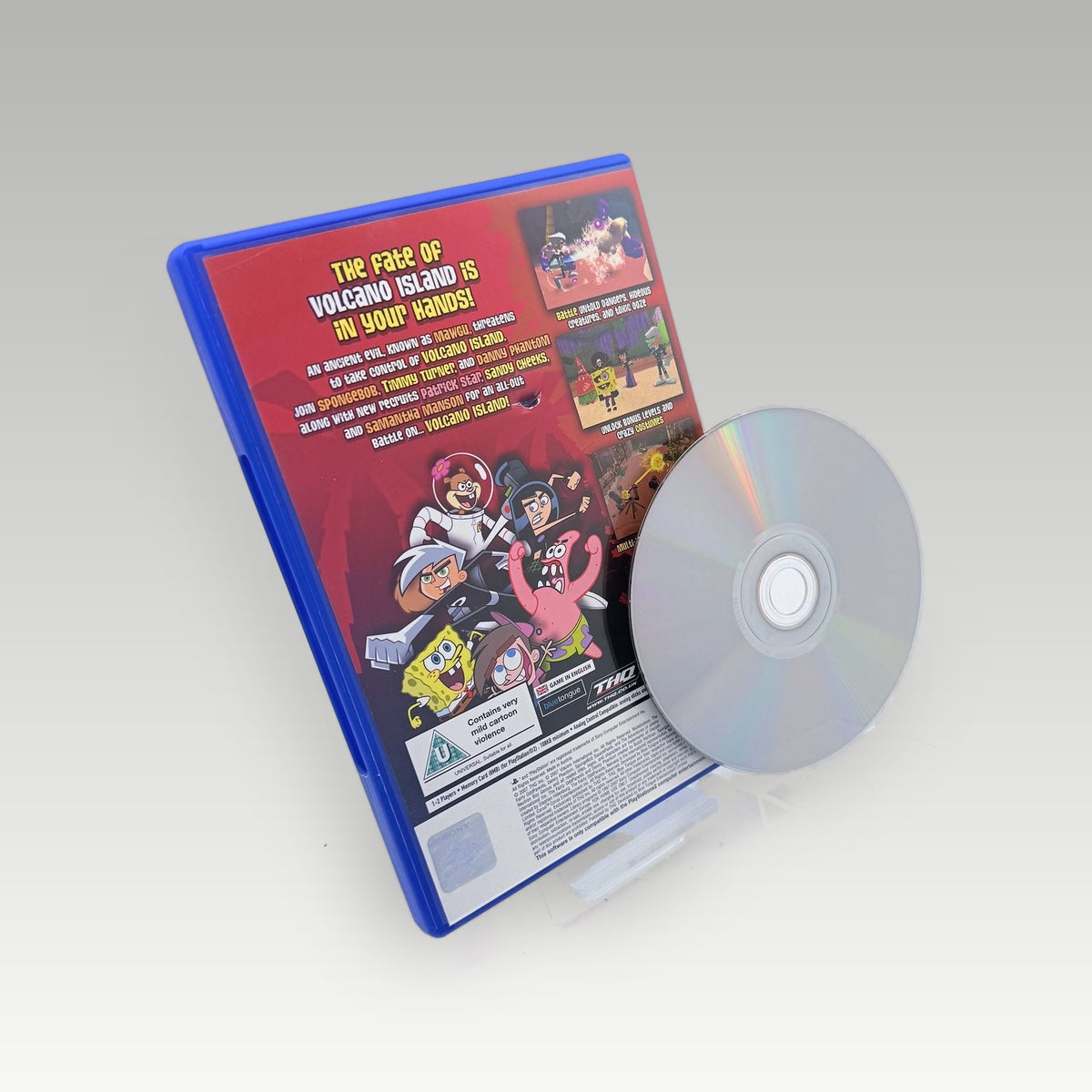 Nicktoons: Battle for Volcano Island • No Manual (PAL) - Back Cover | Yappa NZ
