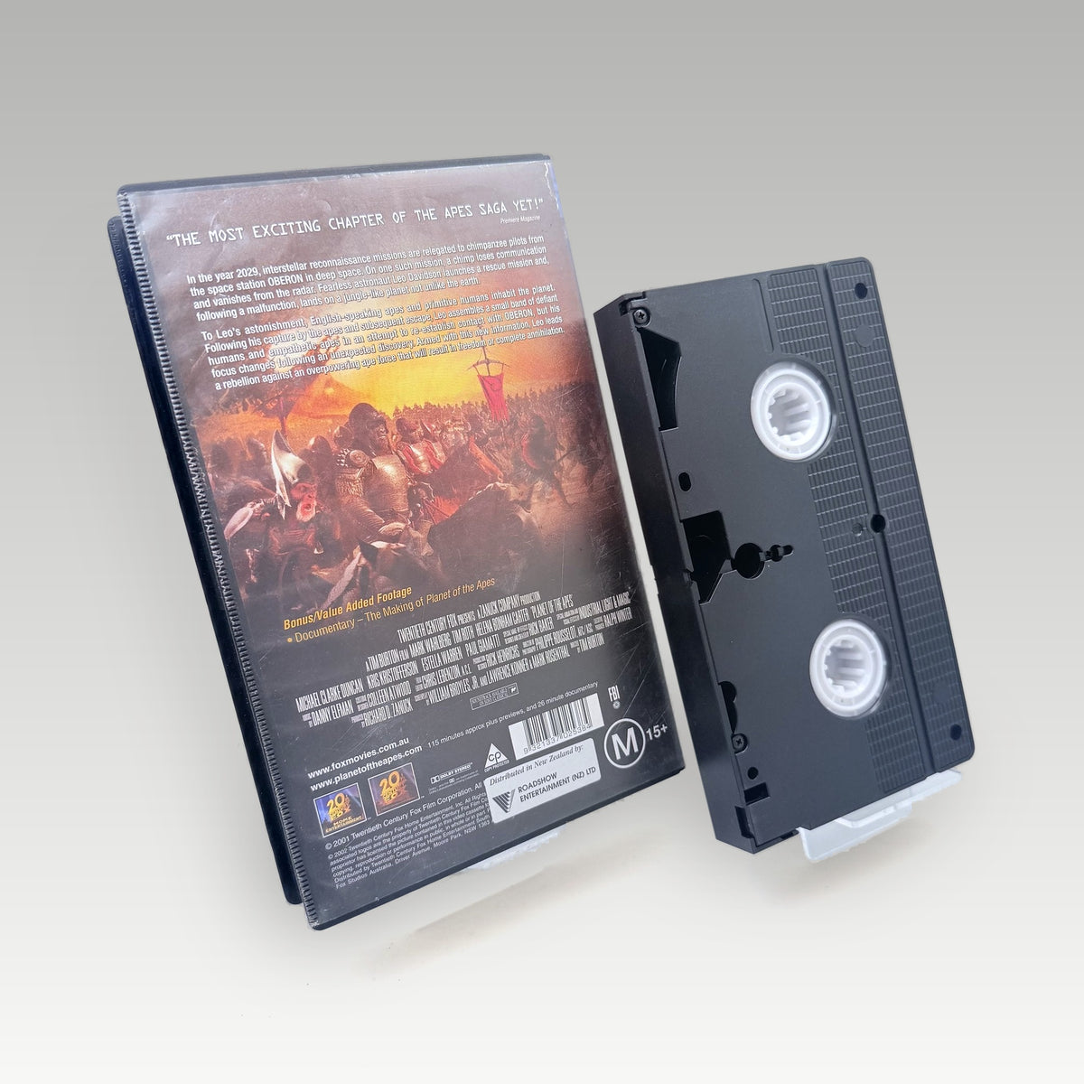 Planet of the Apes (2001) • CIB • Ex-Rental (PAL) - Back Cover | Yappa NZ