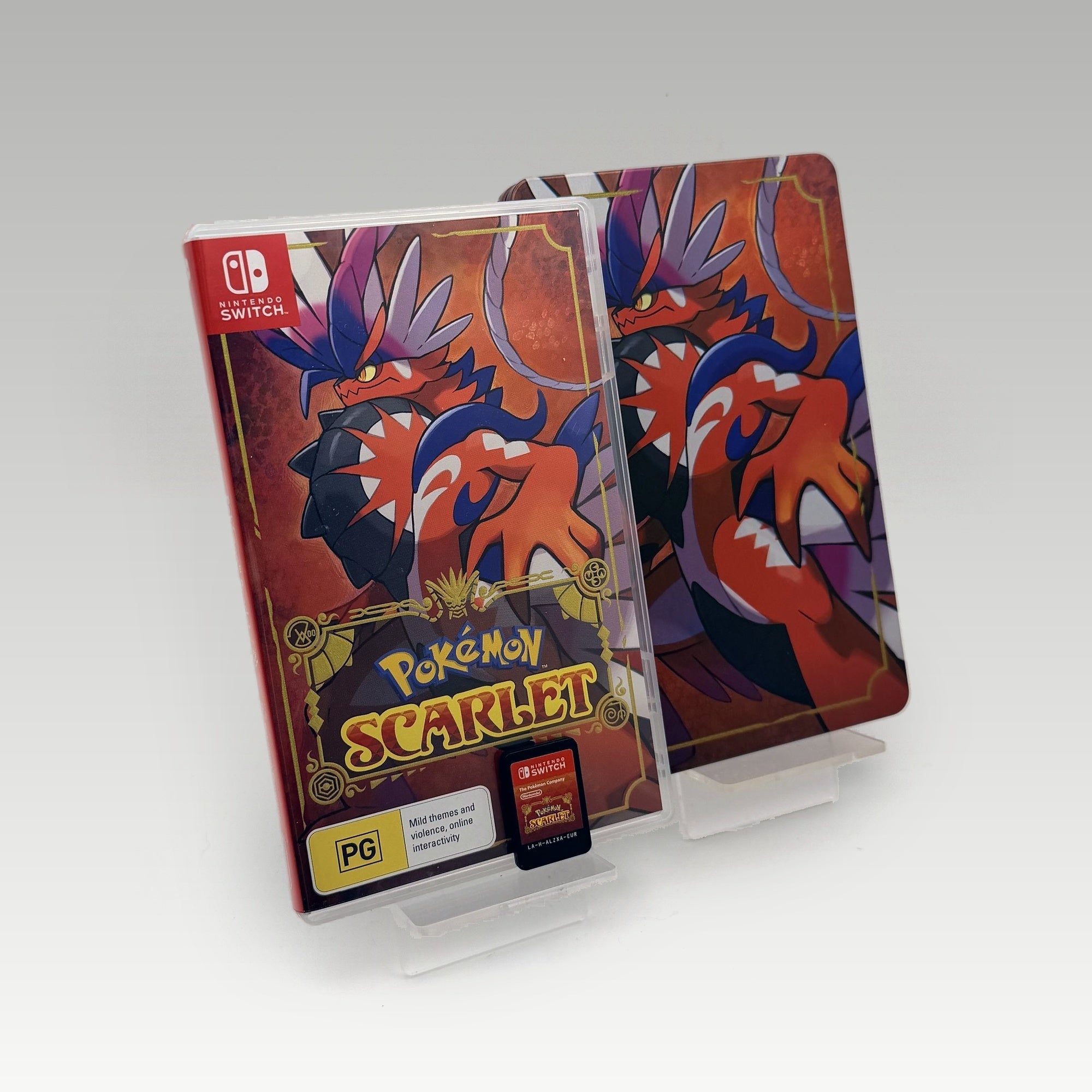 Pokémon Scarlet Steelbook Edition • CIB (Region 4, Steelbook Edition) - Image 1