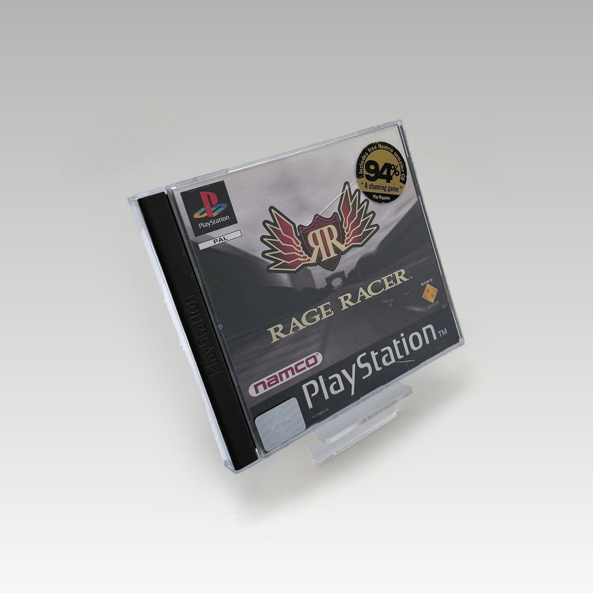 Rage Racer + Namco Demo Case Damage • CIB (PAL, Case Damage) - Image 1